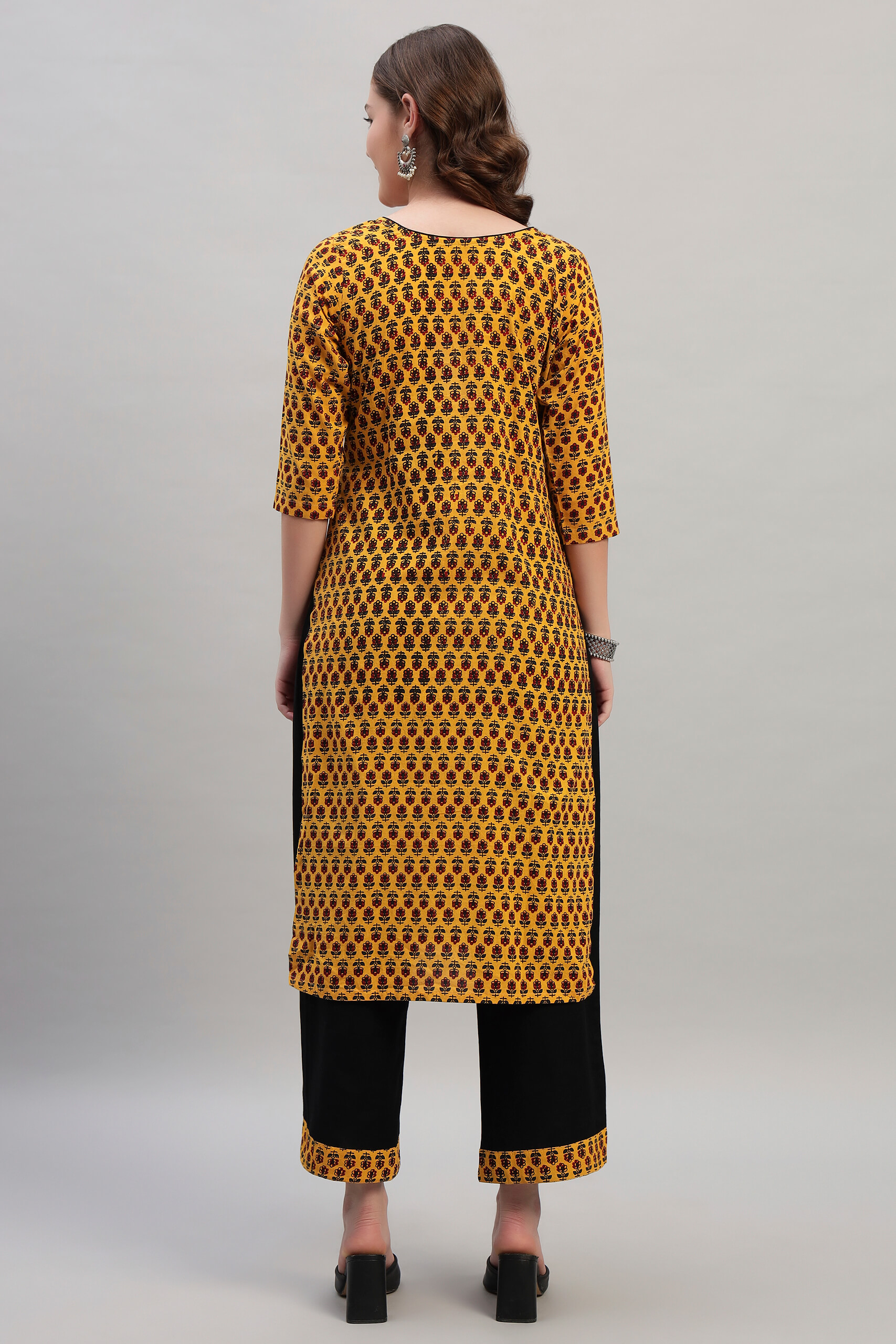 Ajrak Cotton Kurta Set image 6