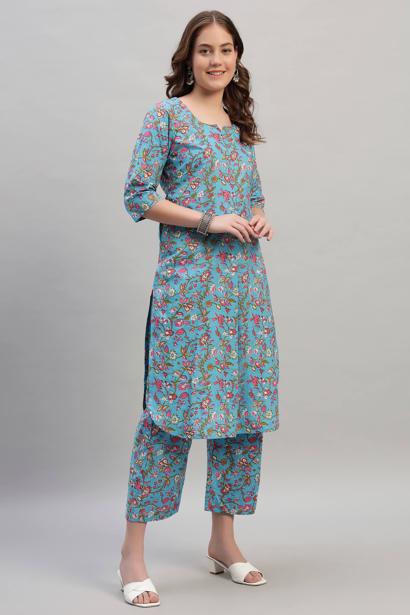 Hand Block Cotton Coord Set image 4