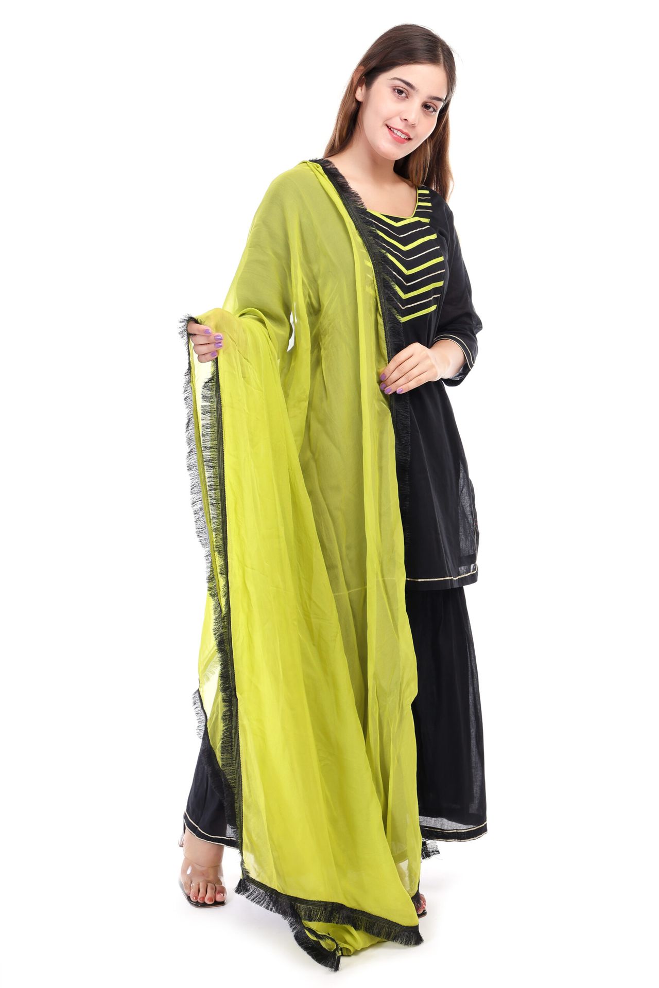 Cotton Sharara Set With Dupatta image 3