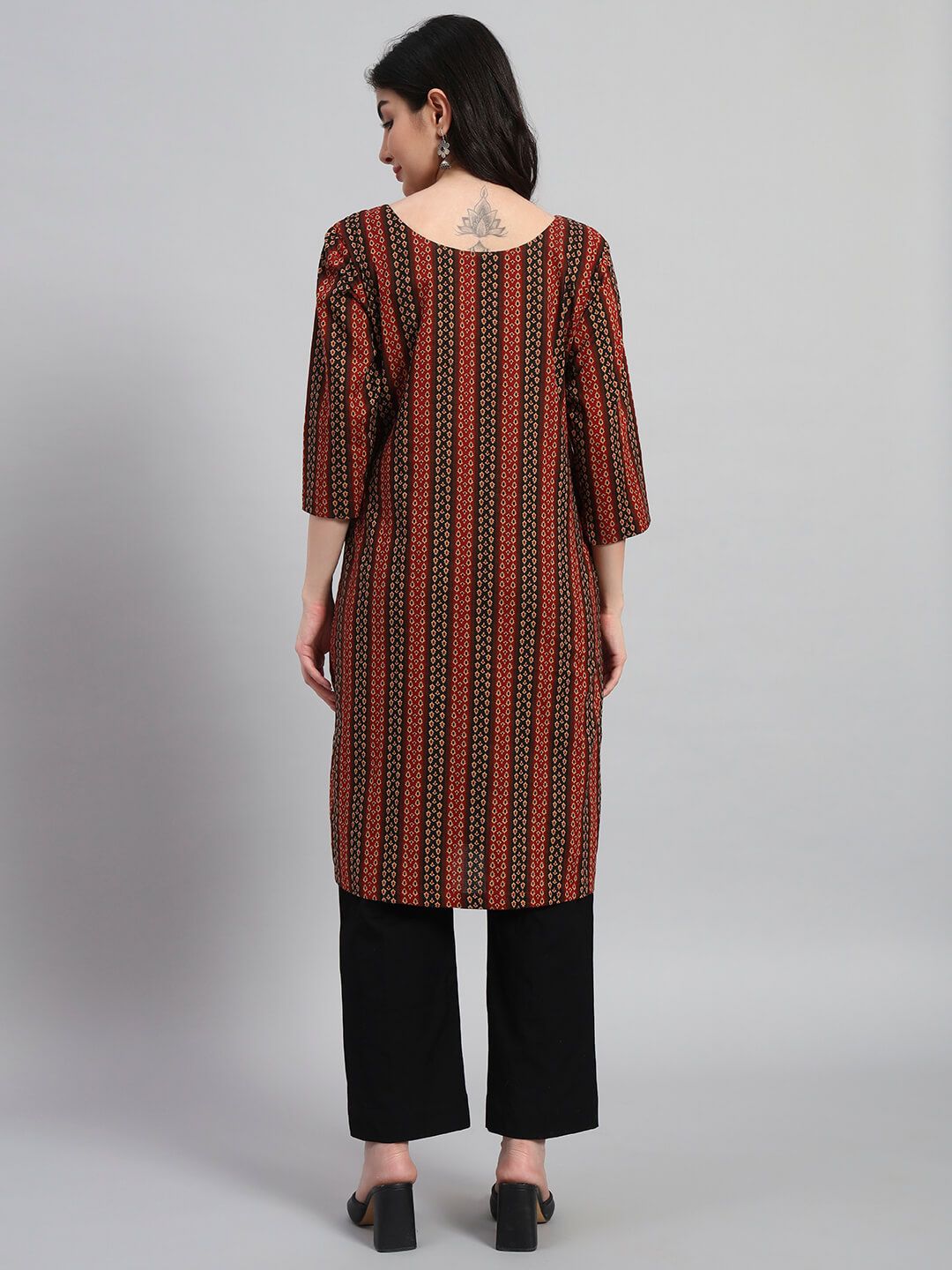 Kalamkari Straight Cotton Kurta Set image 6