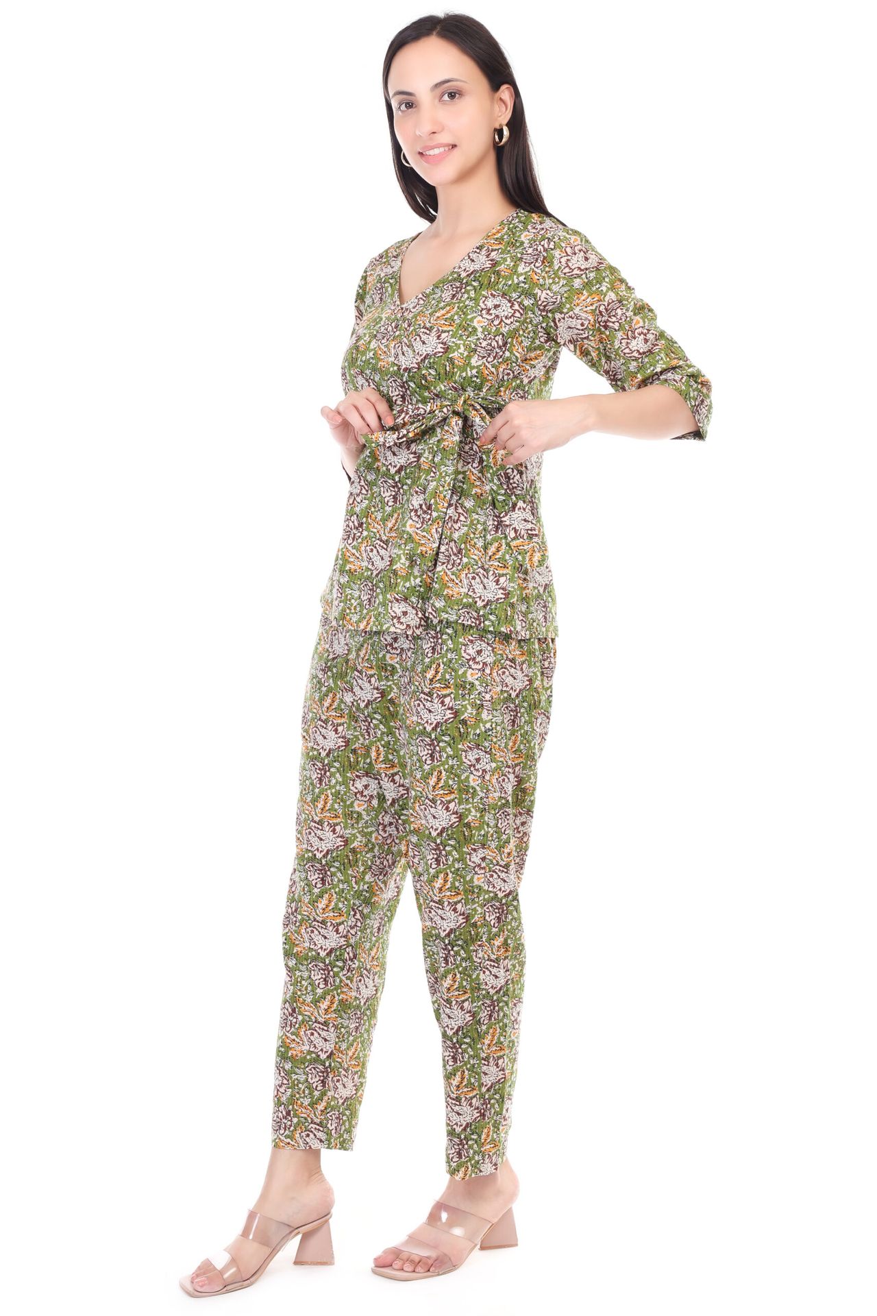Handblock Cotton Coord Set image 3
