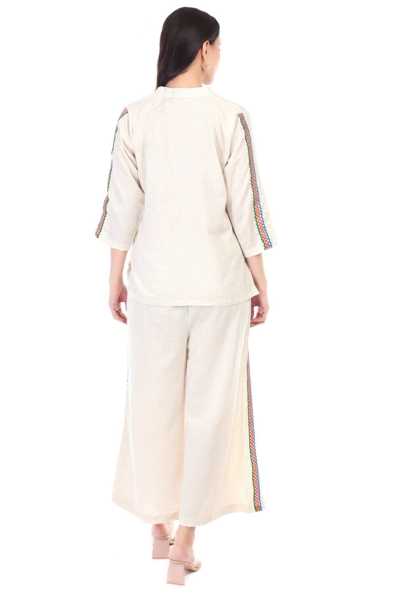 Cotton Flex Coord Set With Chicken Lace image 5