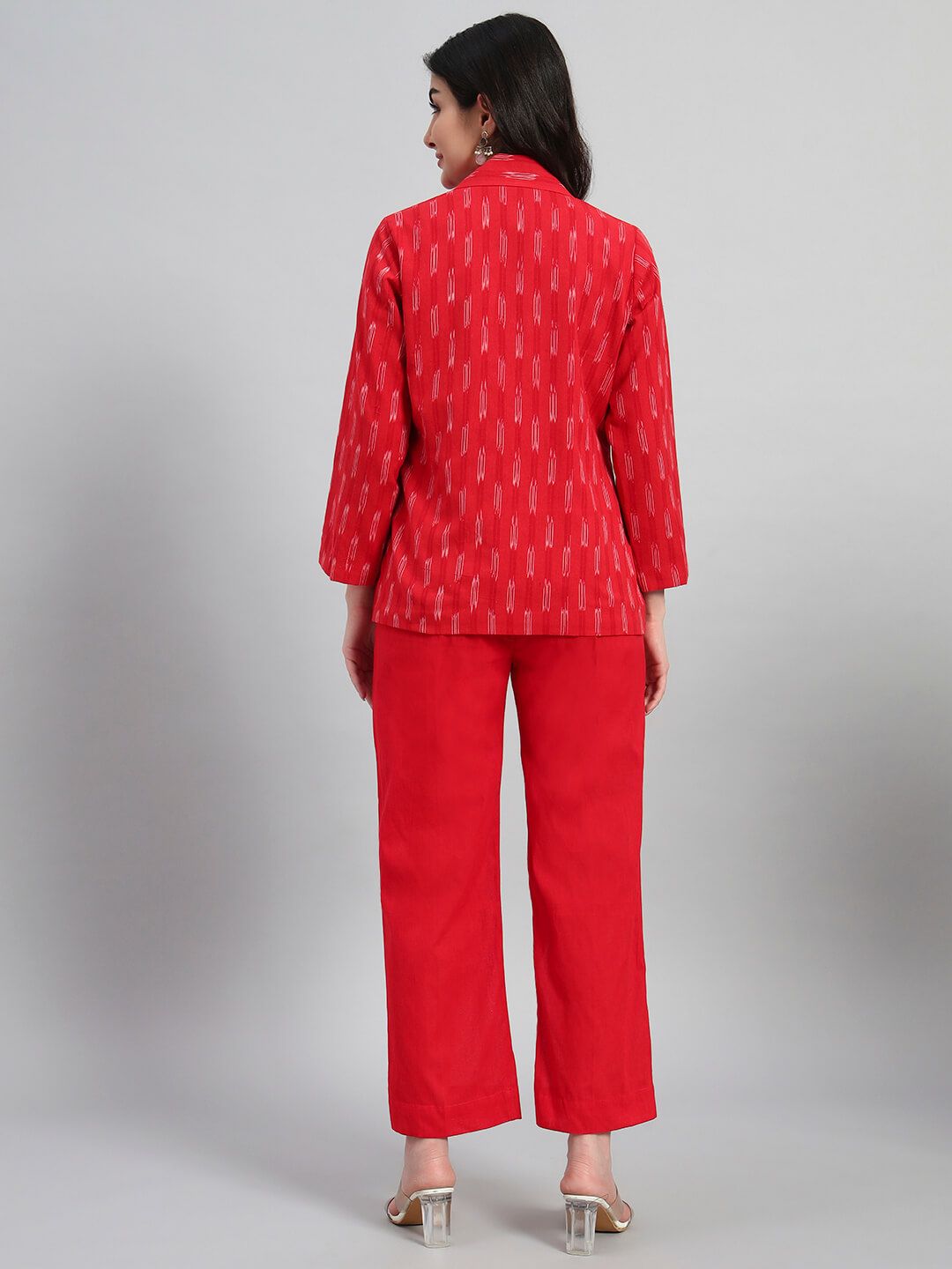 Ikat Cotton Coat Top With Pant image 6