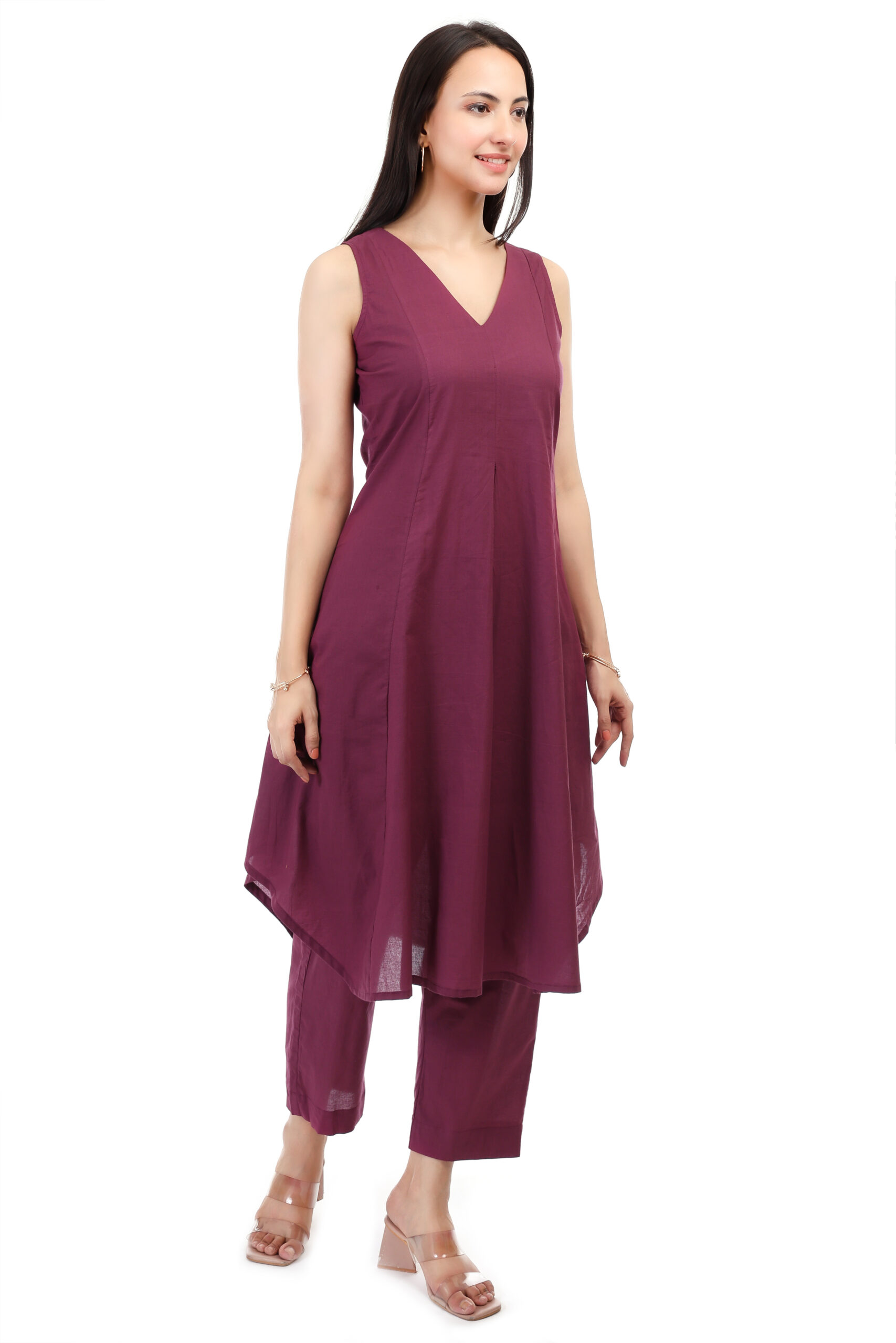 Jamuni Colour Cambric Cotton Kurta Set image 4