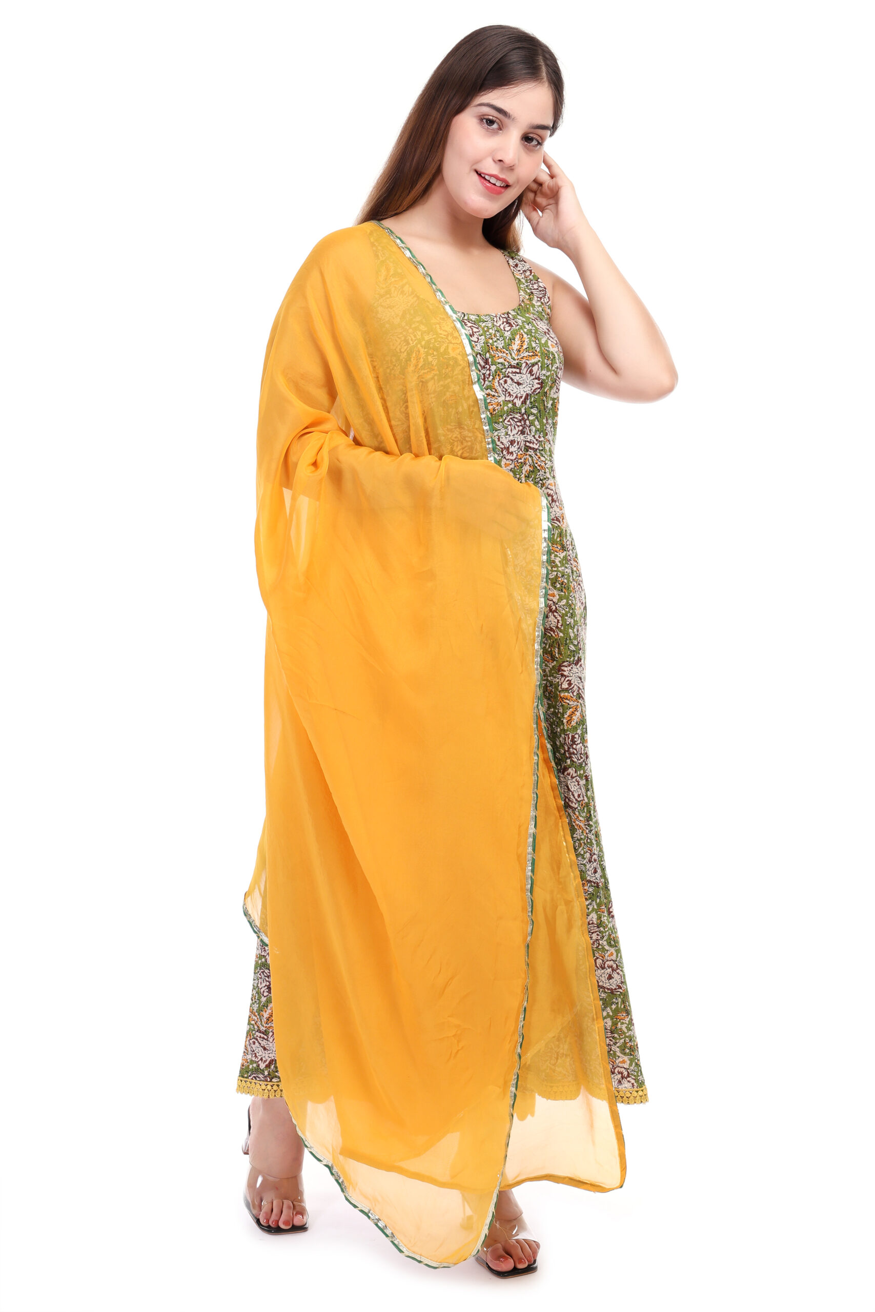 Handblock Print Cotton Anarkali image 4