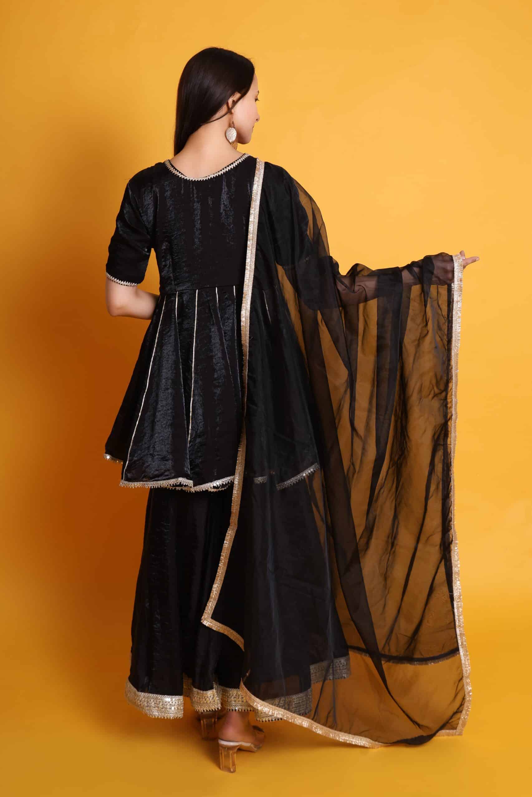 Tissue Organza Sharara Set With Organza Dupatta image 4
