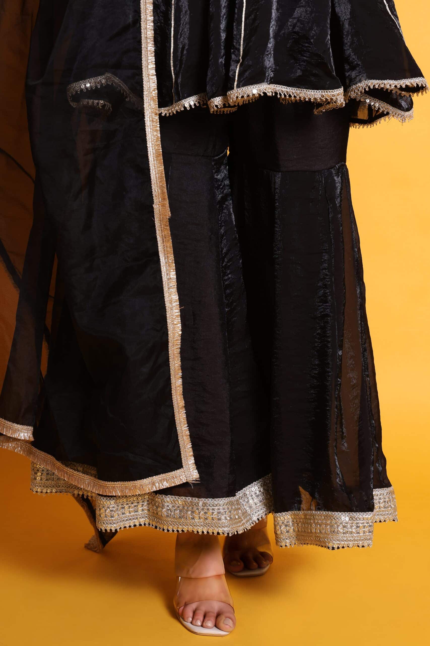 Tissue Organza Sharara Set With Organza Dupatta image 6