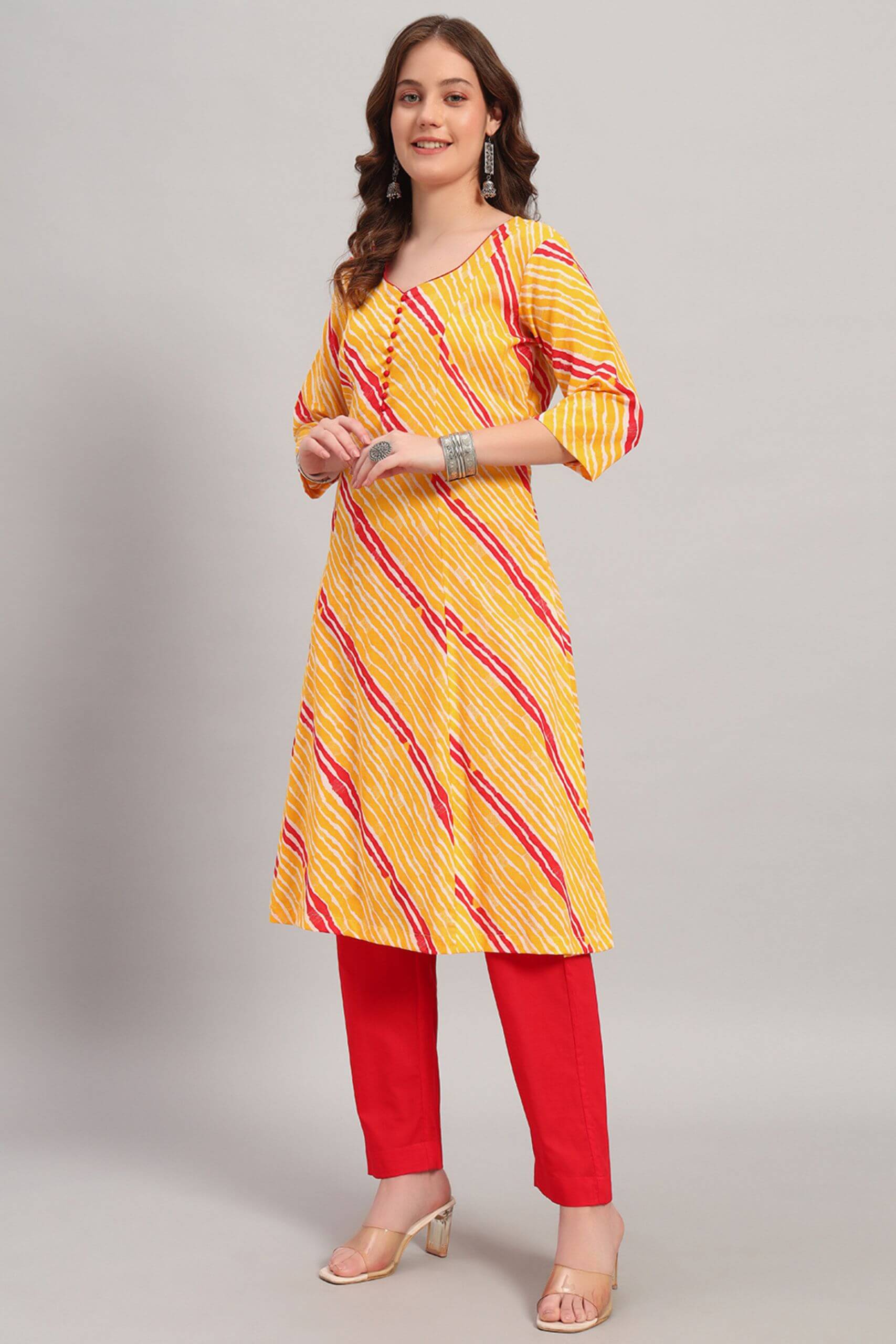 Hand Block Print Cotton Kurta Set image 4