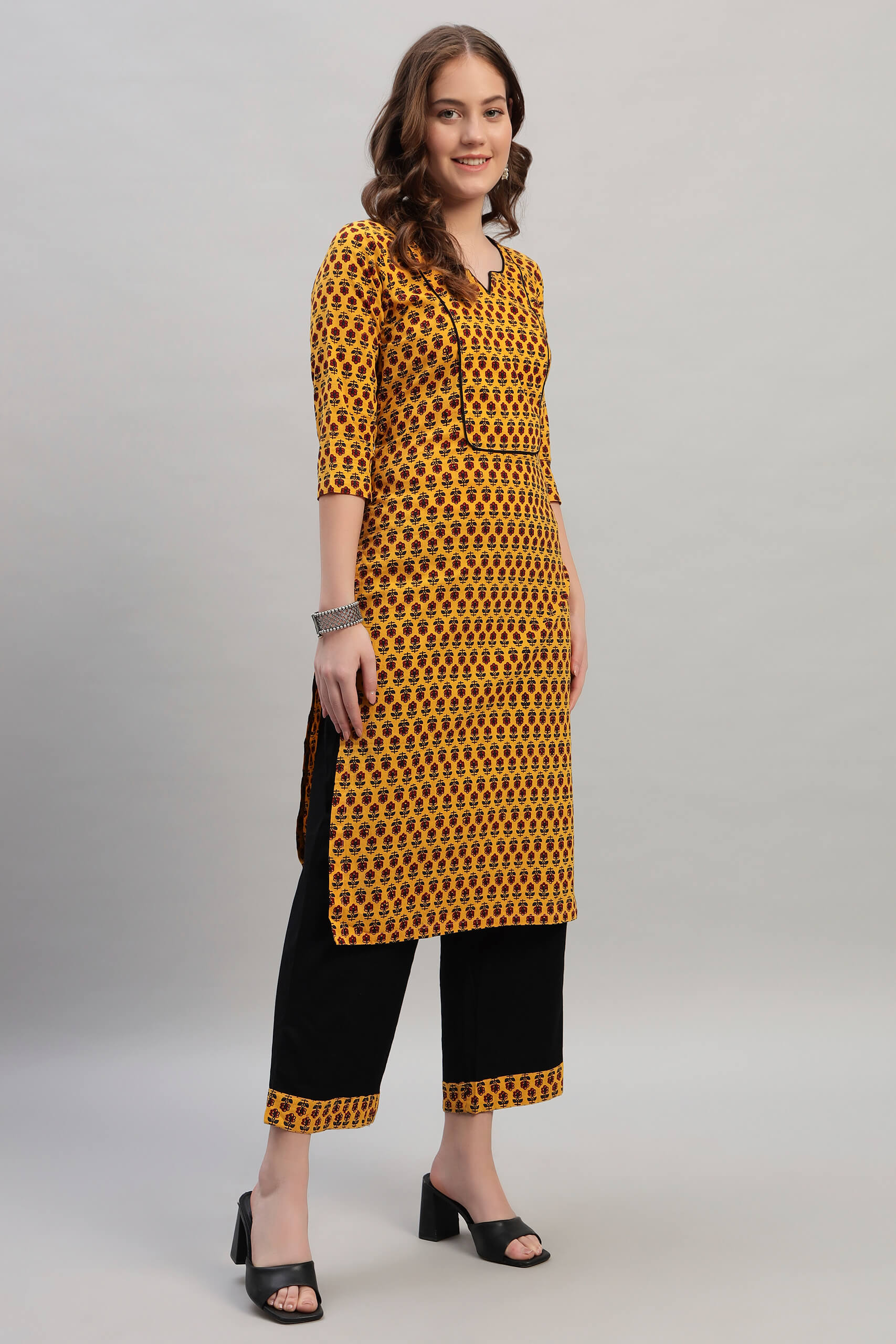Ajrak Cotton Kurta Set image 5