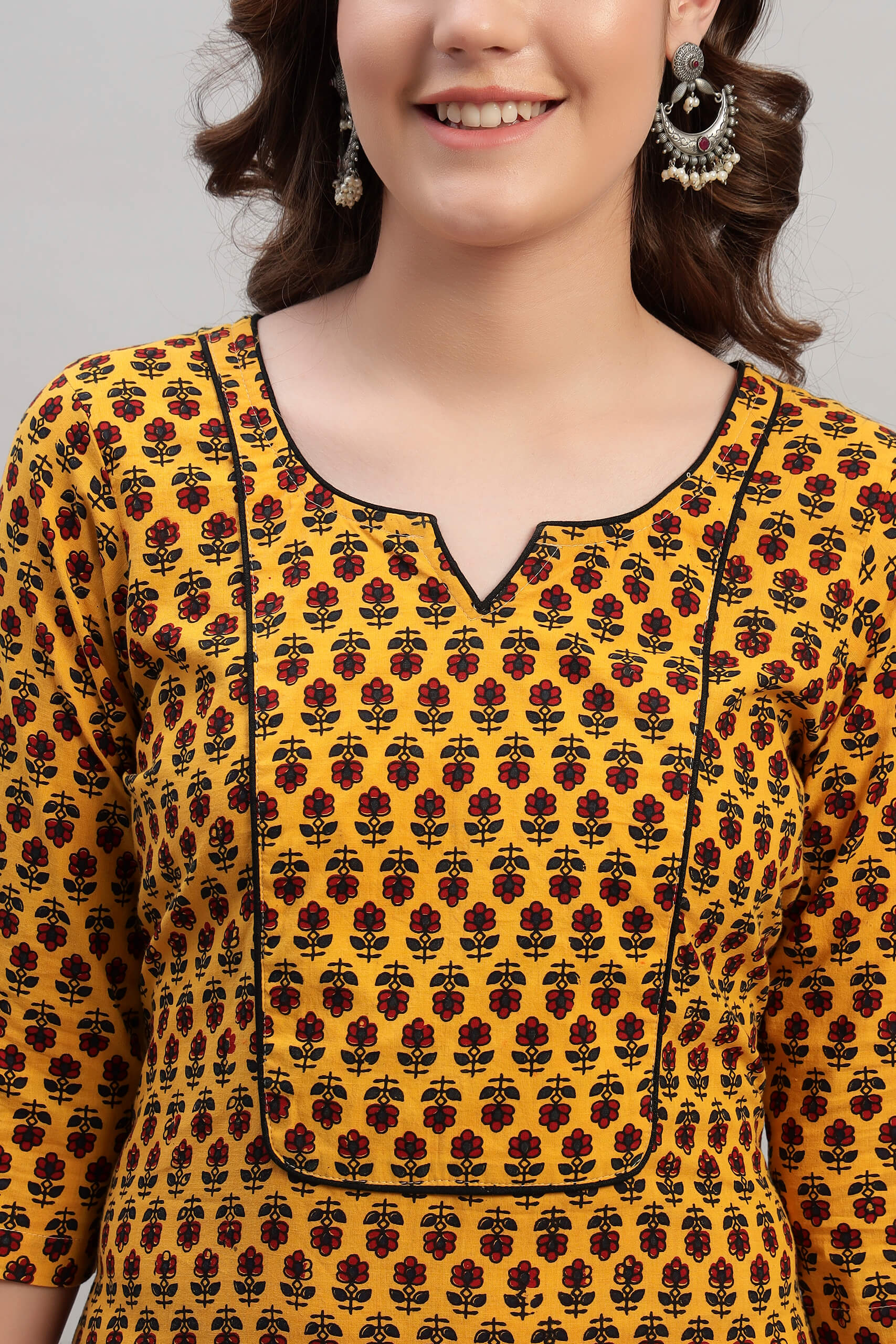 Ajrak Cotton Kurta Set image 7