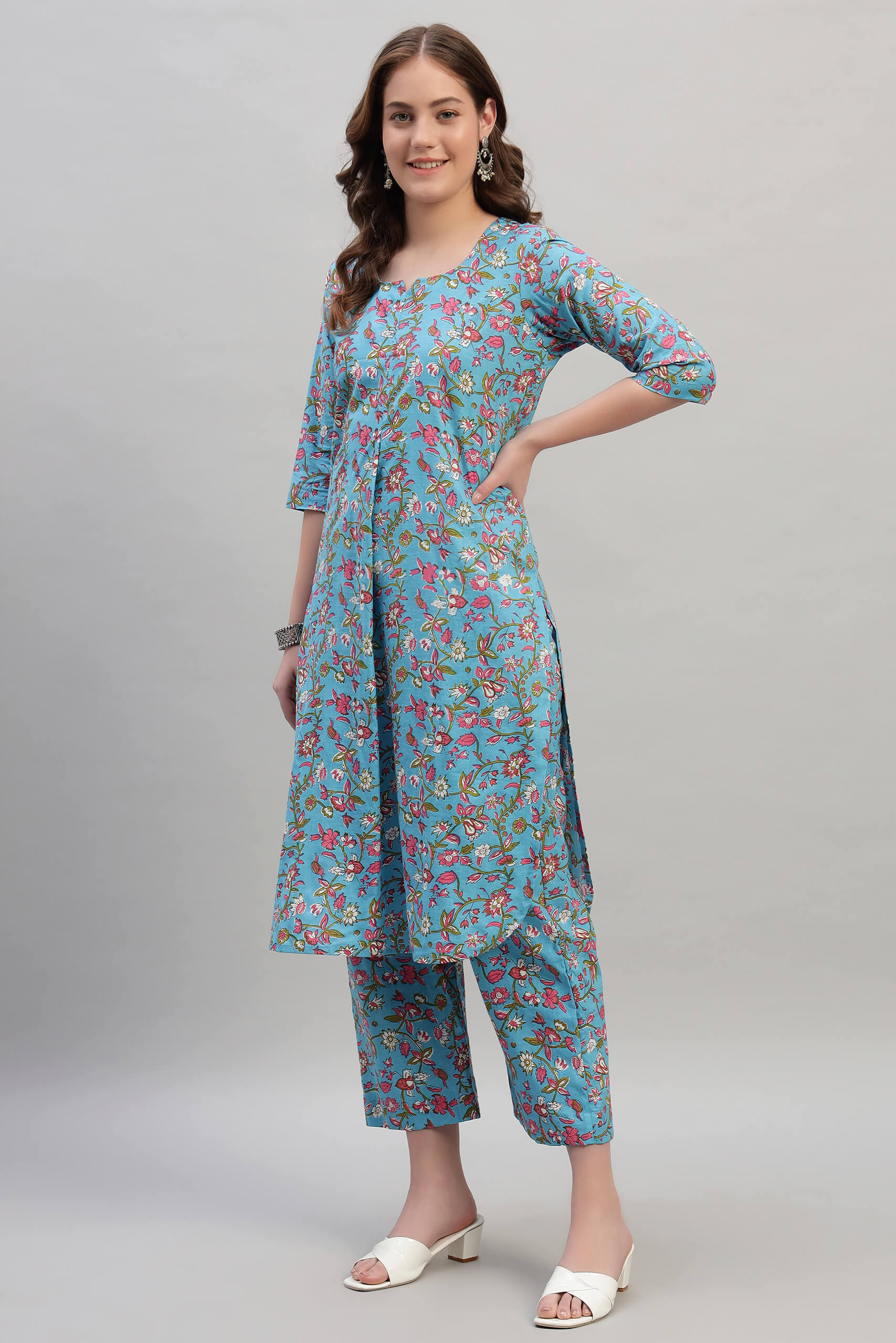 Hand Block Cotton Coord Set image 5