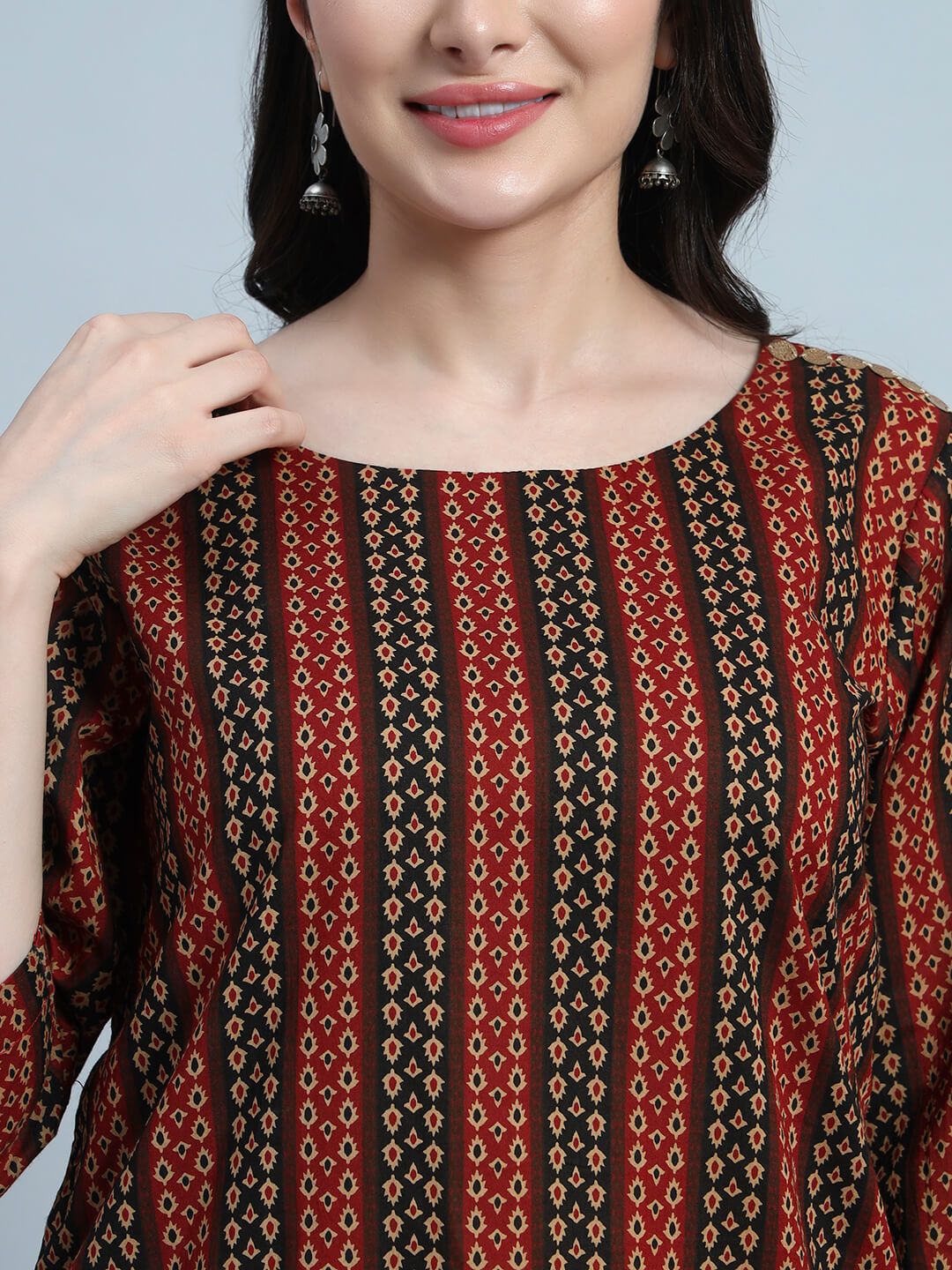Kalamkari Straight Cotton Kurta Set image 7