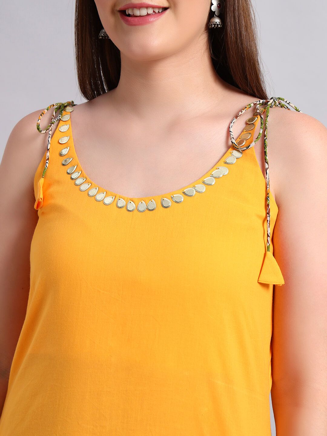 Cambric Cotton Kurta With Hand Block Cotton Pant image 7