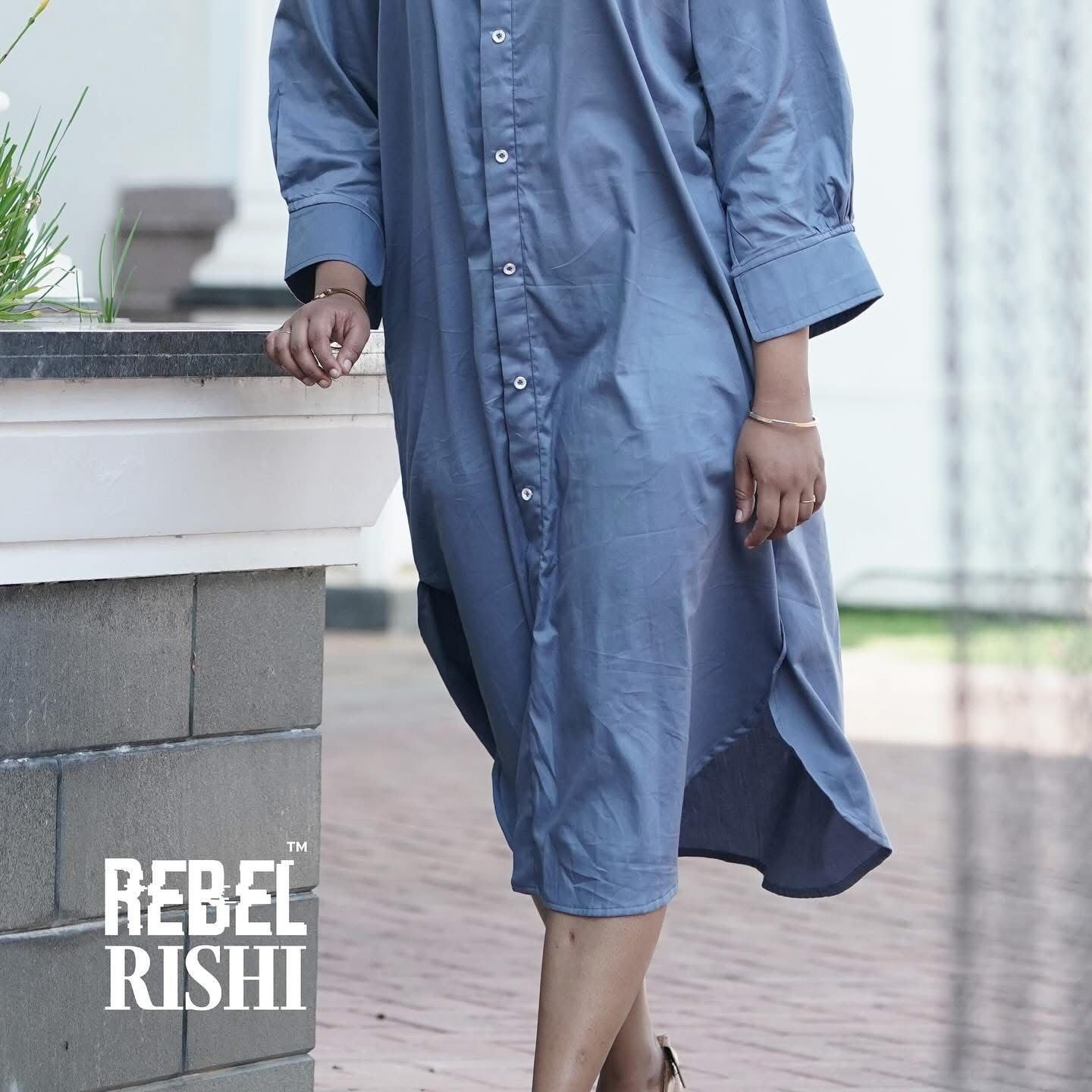 Ash Blue Shirt Dress image 2