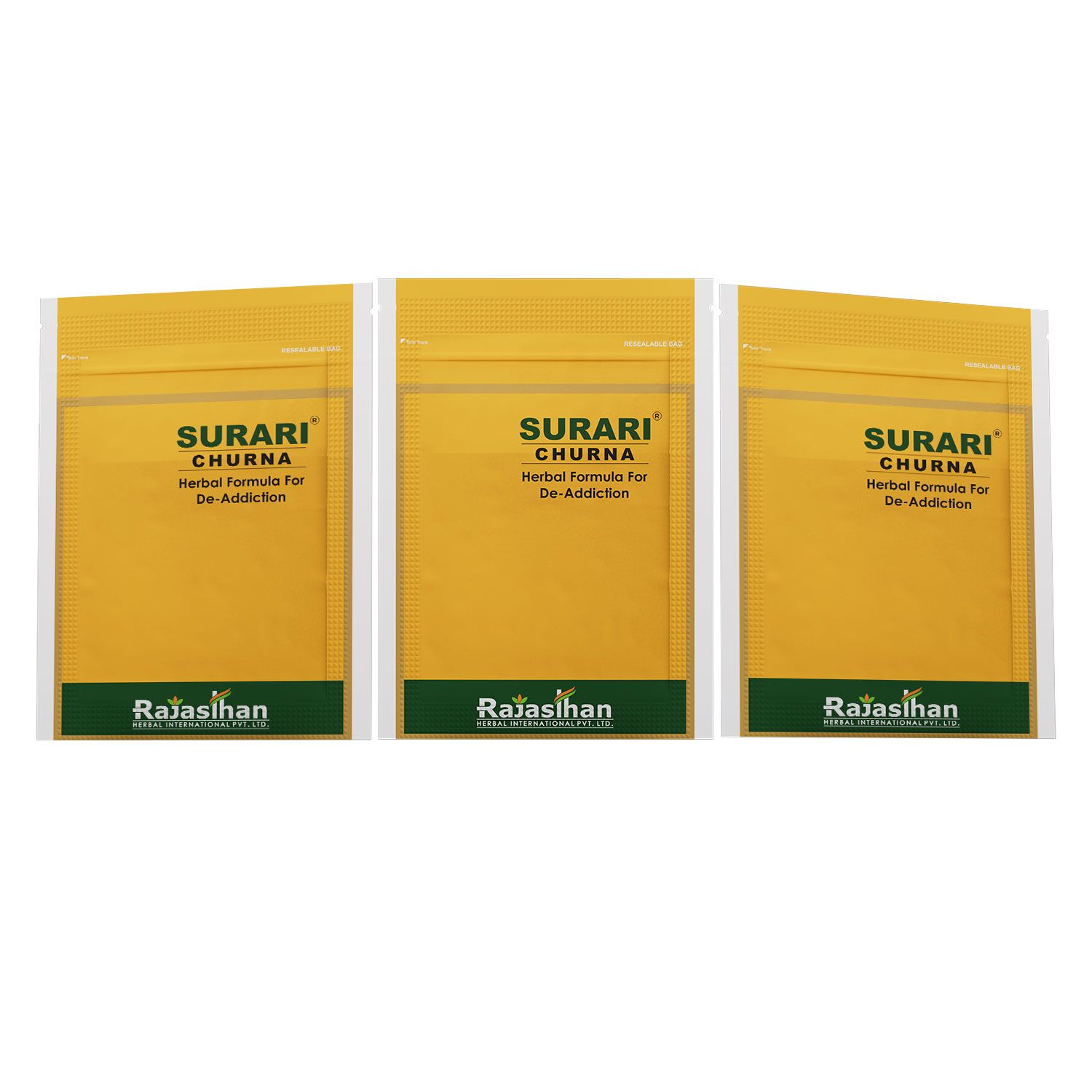 Surari Herbal Churna By Rajasthan Aushdhalaya | De-addiction Churnna | Pack Of 3-45GM Each