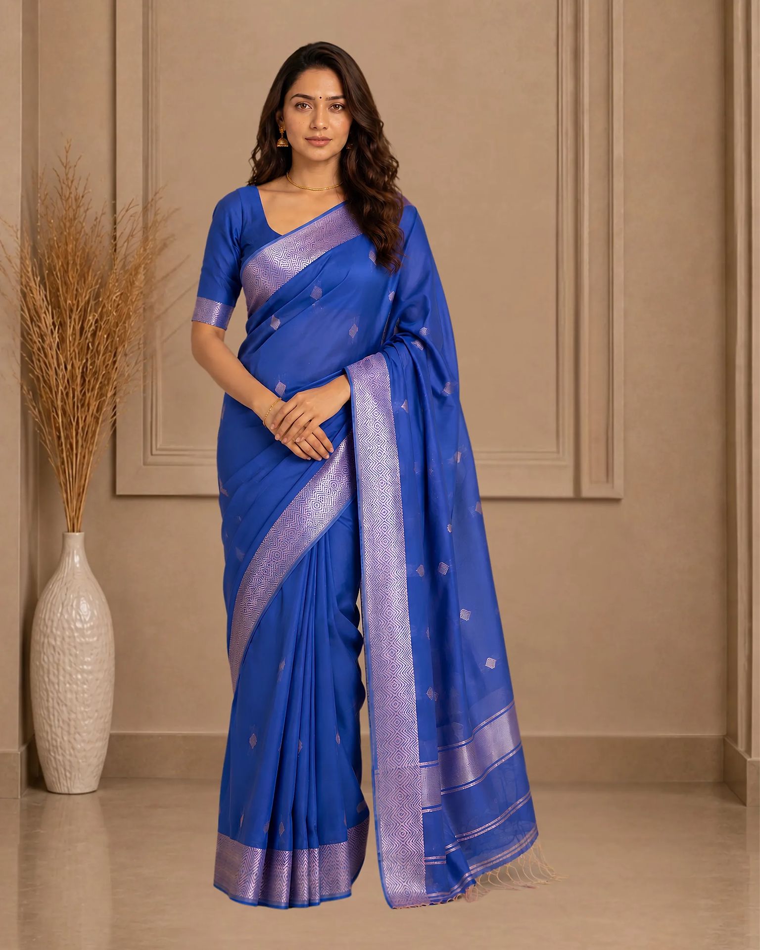 Neelam Blue Handloom Saree