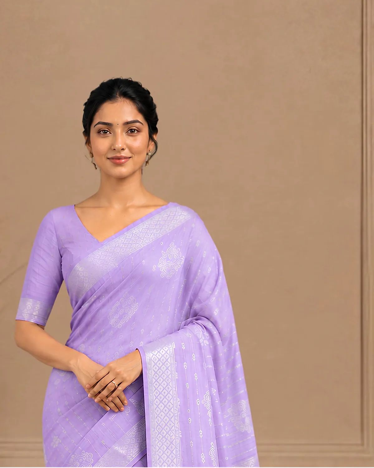 Lavender Mist Handloom Saree image 2