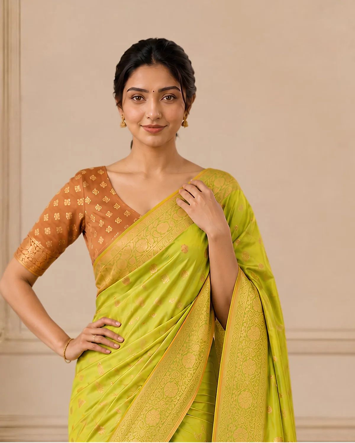 Manjal Butta Saree image 2