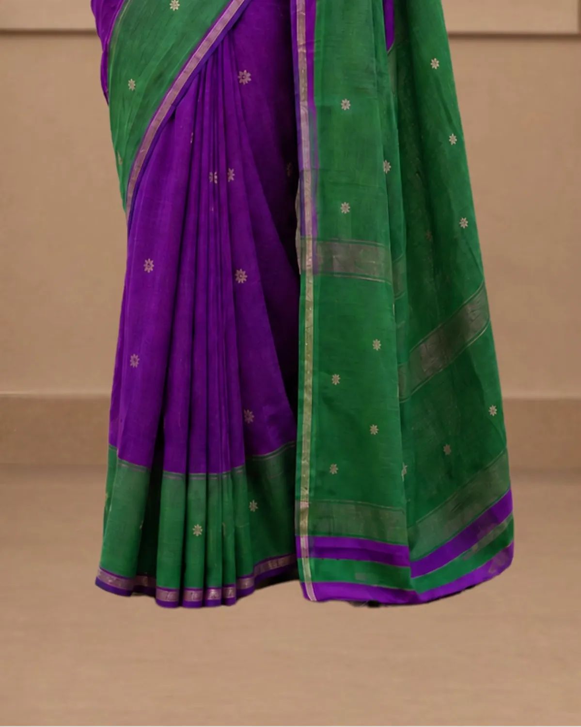 Jamuni Green Handloom Saree image 3