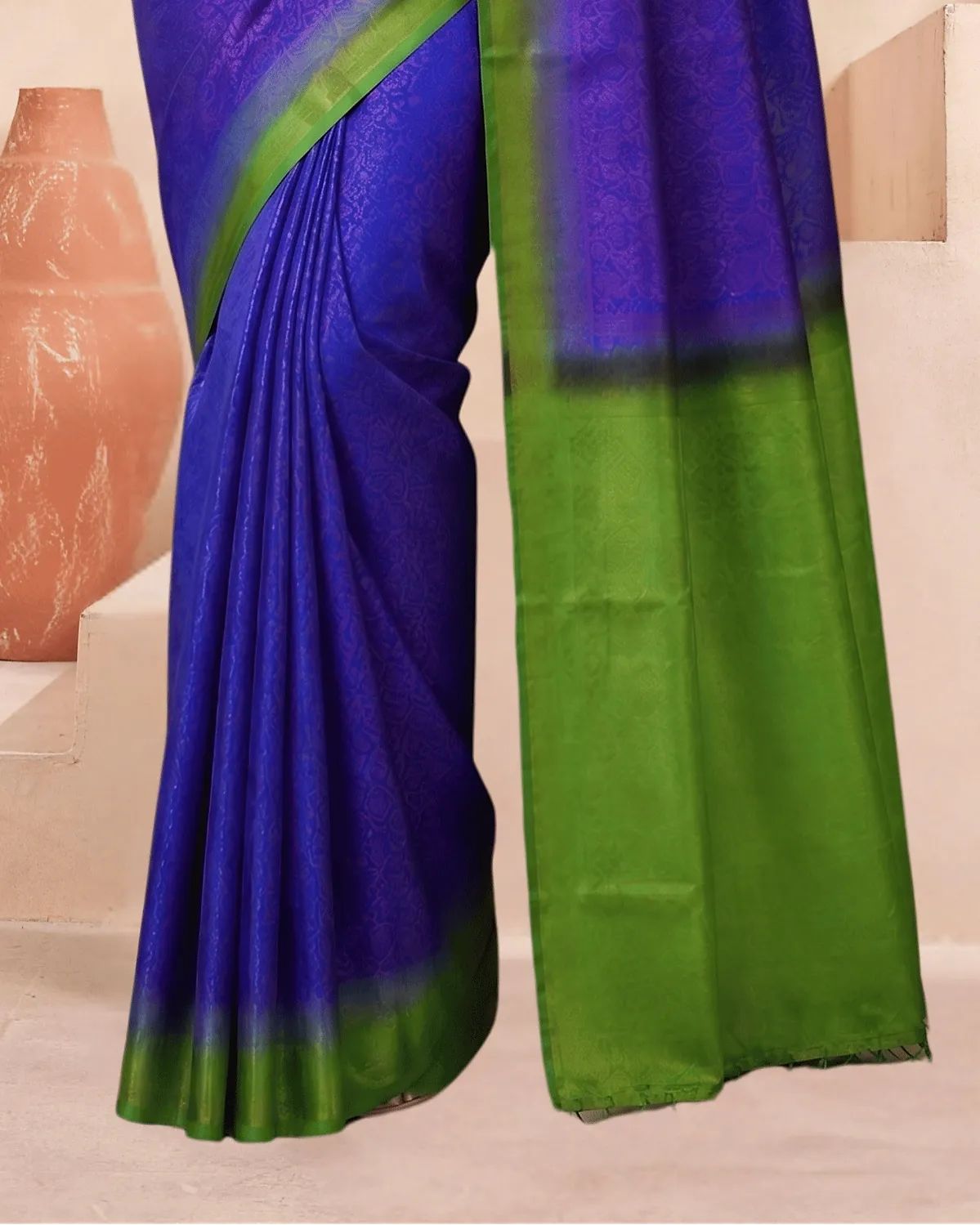 Purple Emerald – Kubera Soft Silk Saree image 3