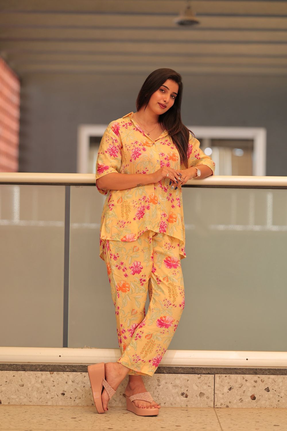 Eleanor Muslin Floral Print Co-ord Set