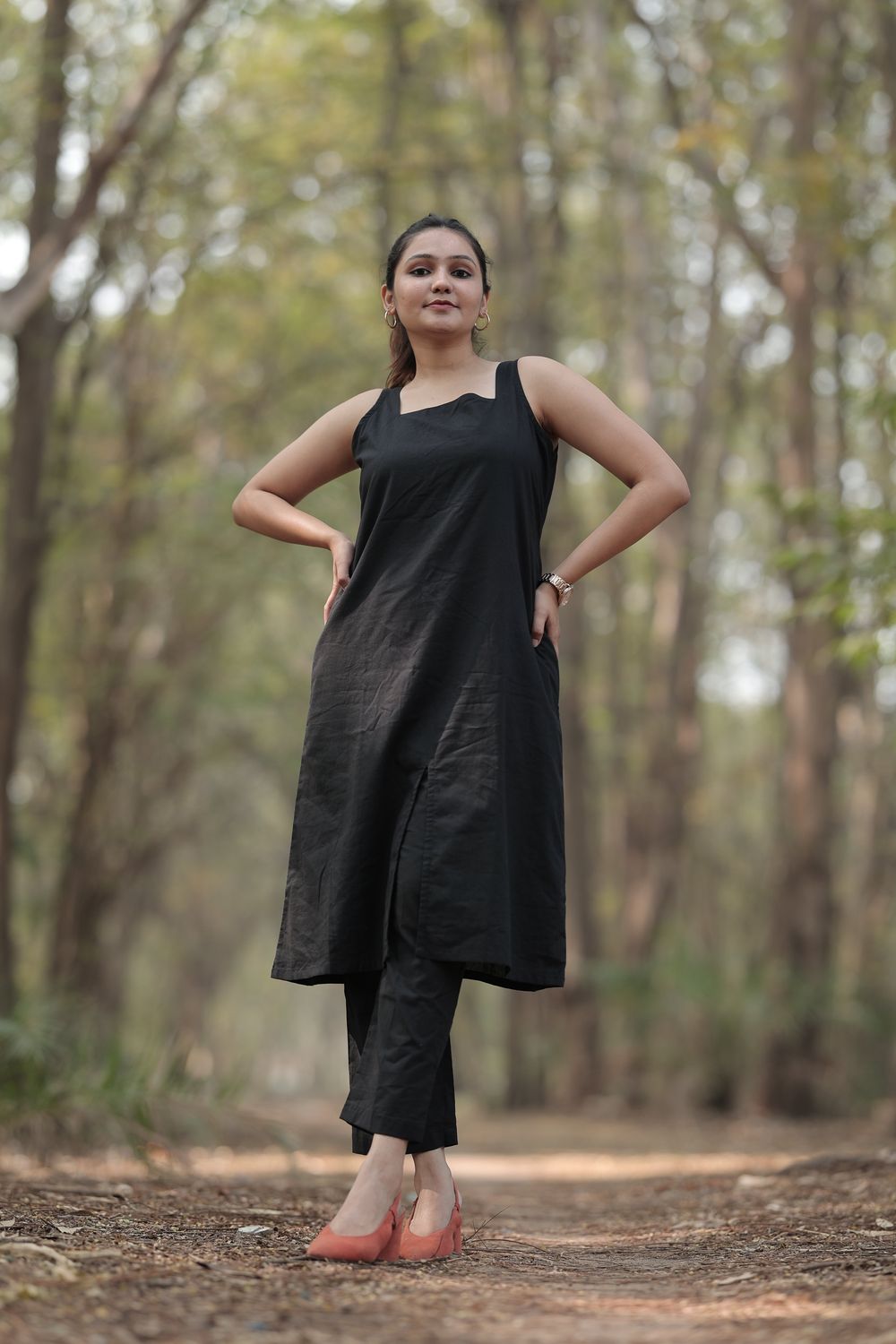 Krishvi Cambric Cotton Kurta Co-ord Set image 4