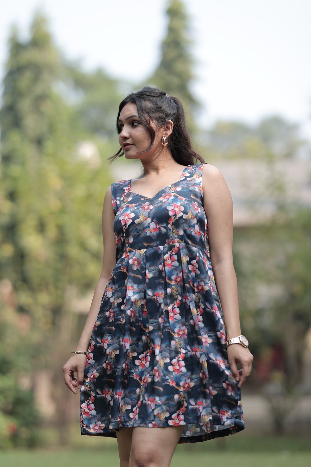 Sara Floral Digital Print Dress image 2