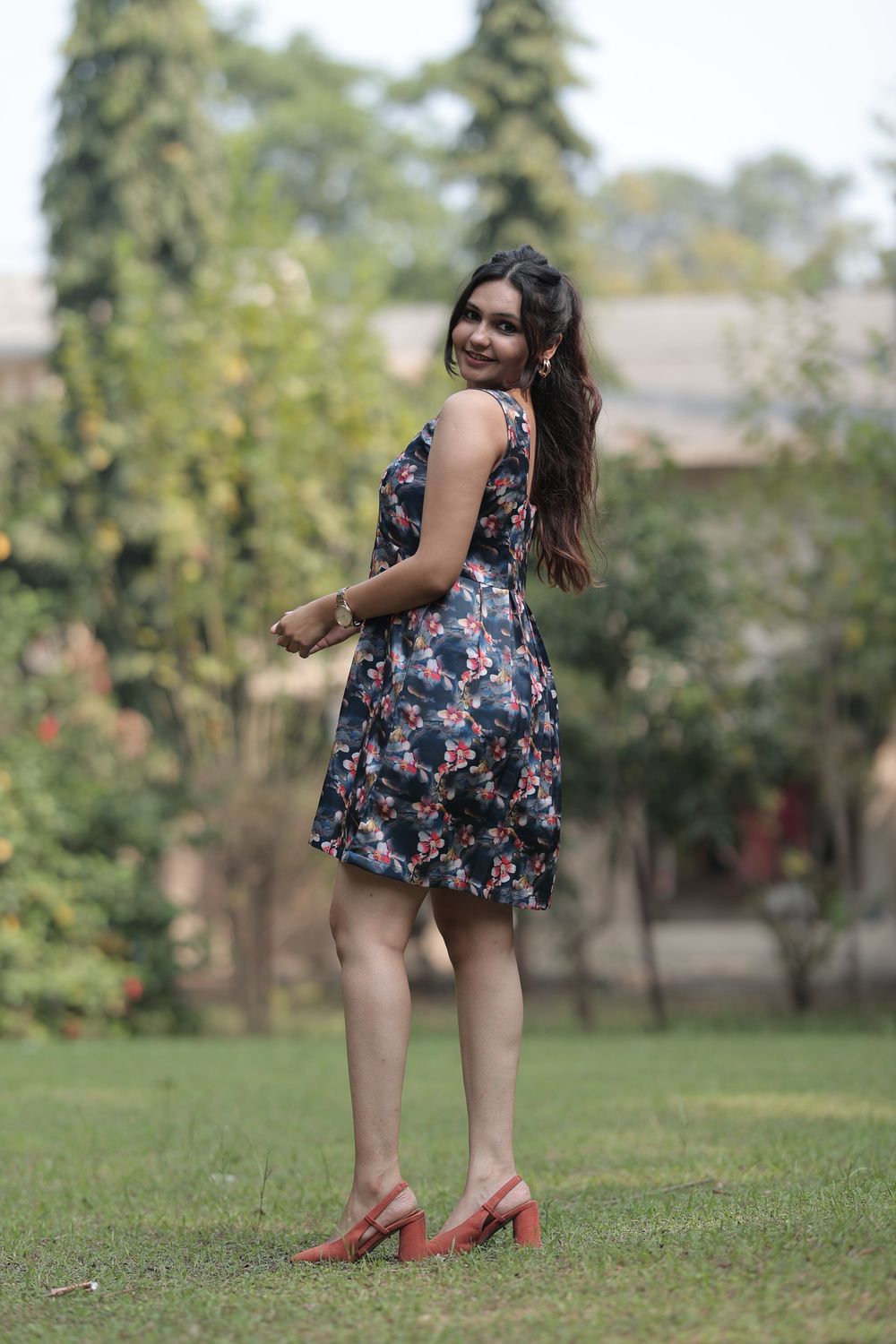 Sara Floral Digital Print Dress image 3