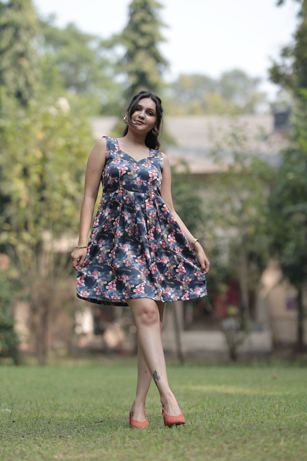 Sara Floral Digital Print Dress image 4