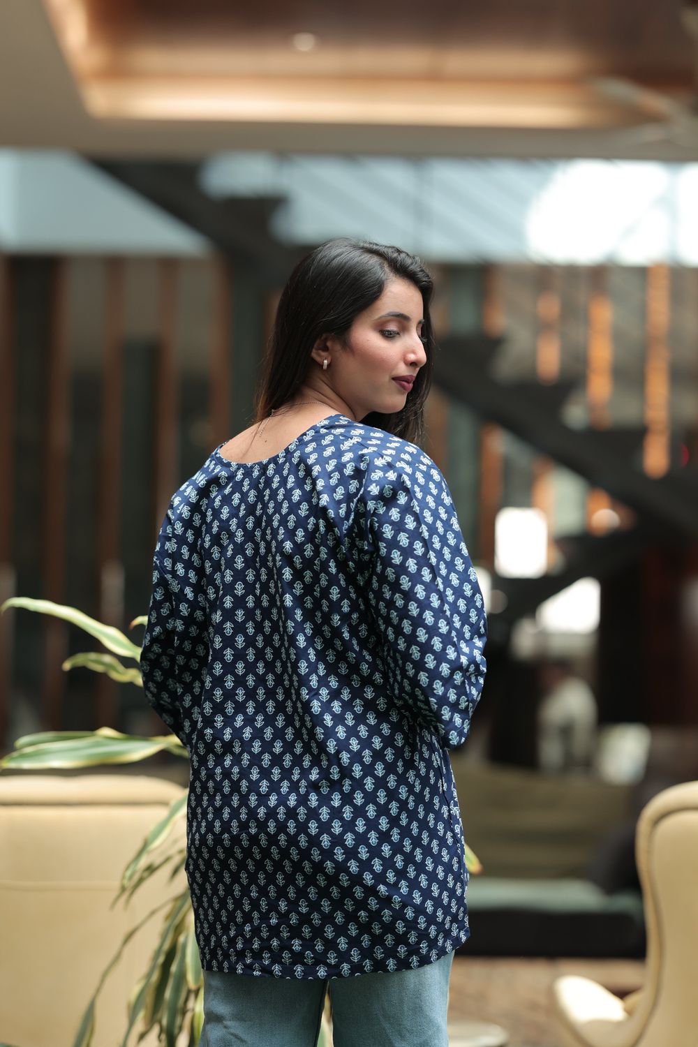 Aarna Cotton Block Print Top