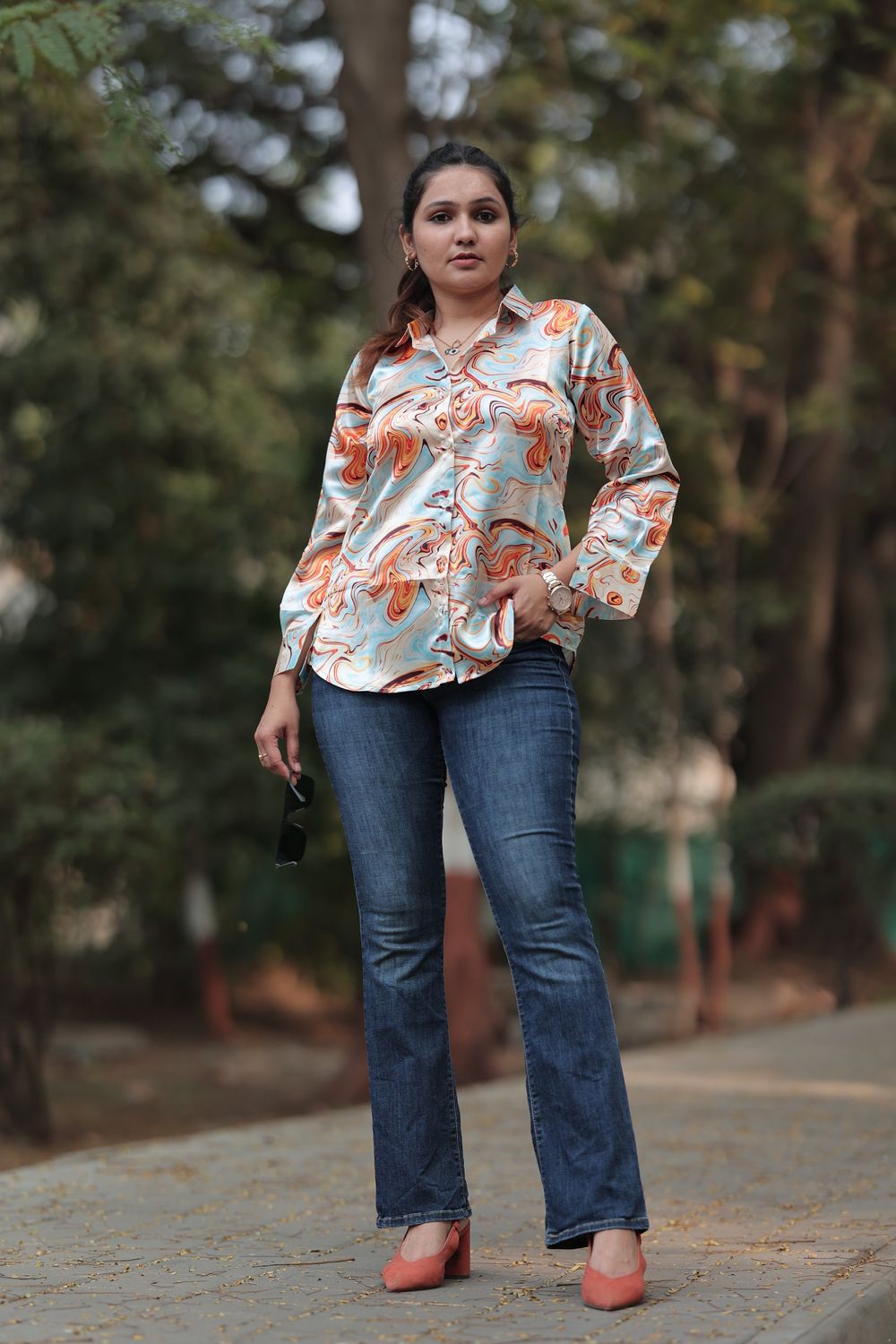 Sania Modal Satin Shirt image 4