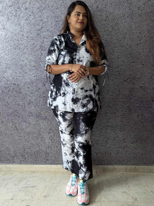 Eva Tie And Dye Silk Co-ord Set image 4