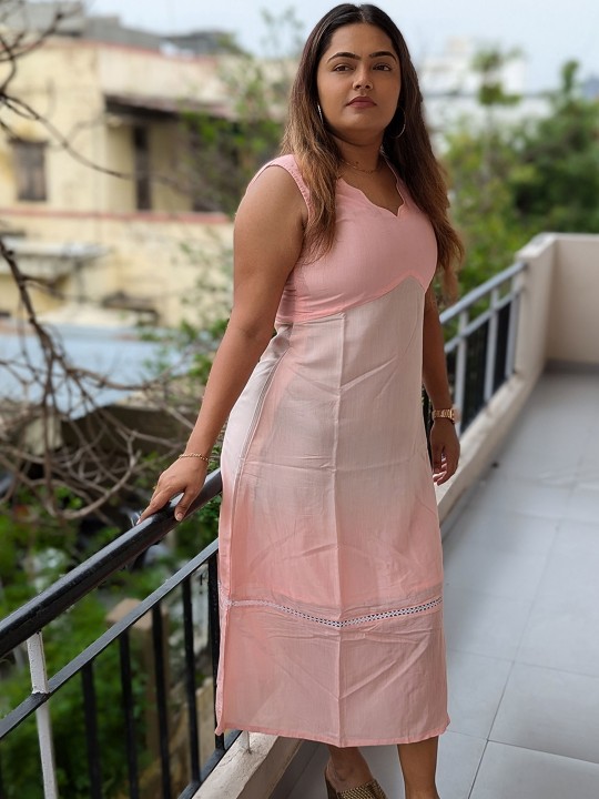 Ombre Muslin Dress image 3