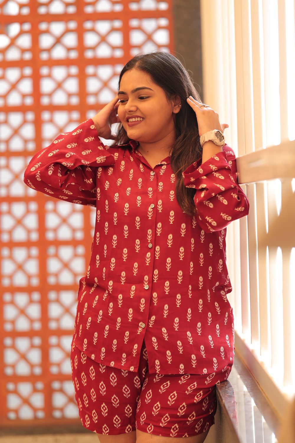 Grace Muslin Block Print Co-ord Set image 7