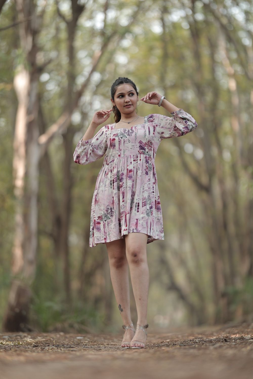 Aarya Rayon Wrinkle Dress image 7