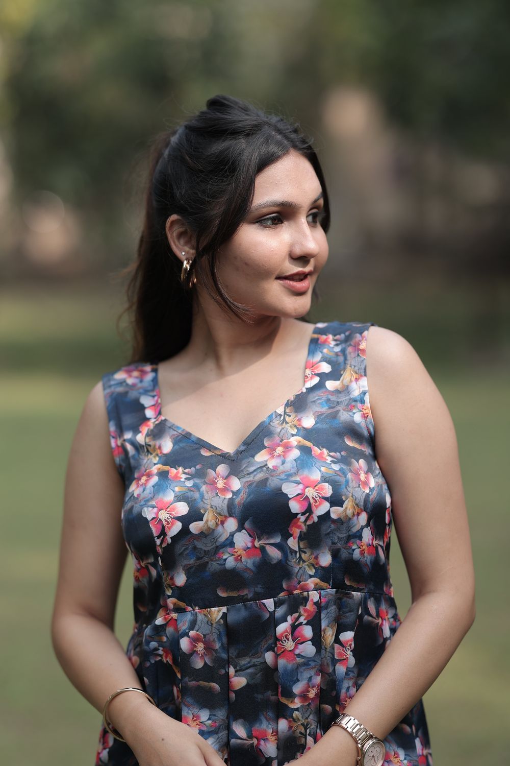 Sara Floral Digital Print Dress image 5