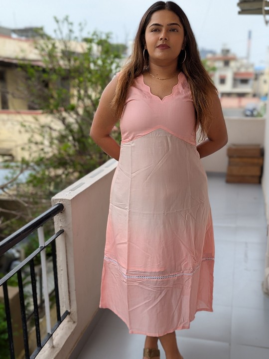 Ombre Muslin Dress image 7
