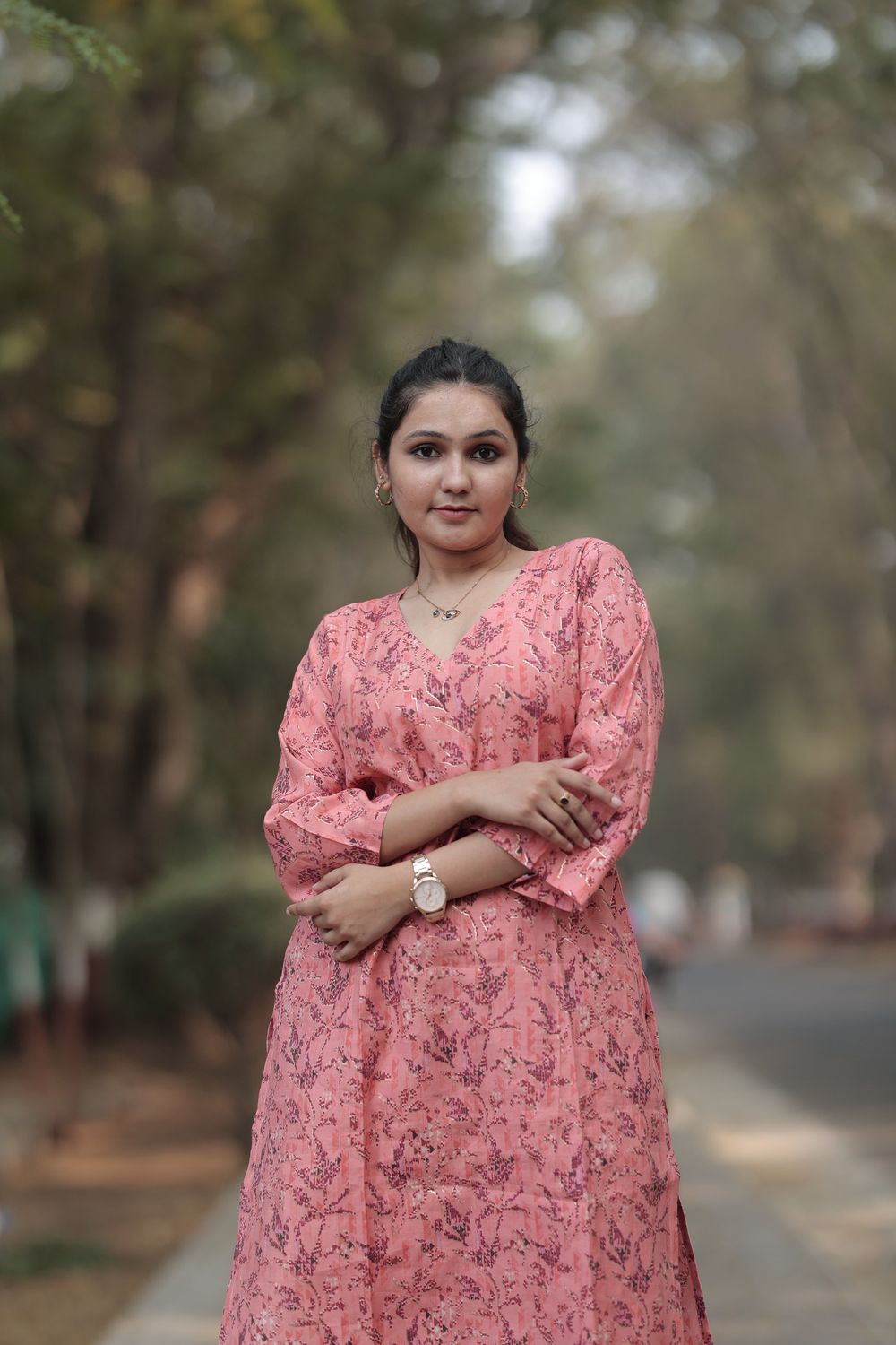 Anya Modal Chanderi Foil Print Kurta Co-ord Set image 8