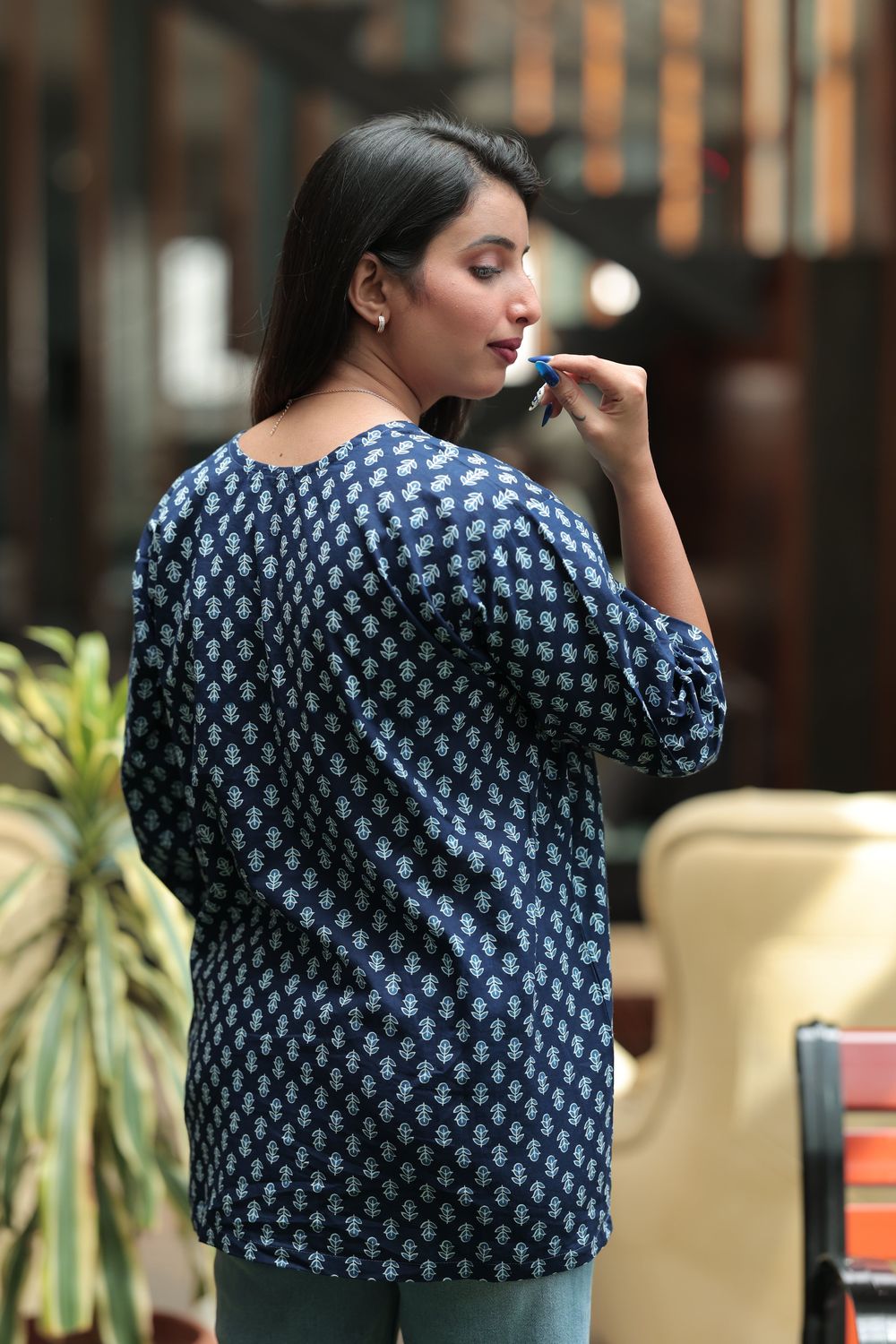 Aarna Cotton Block Print Top image 6