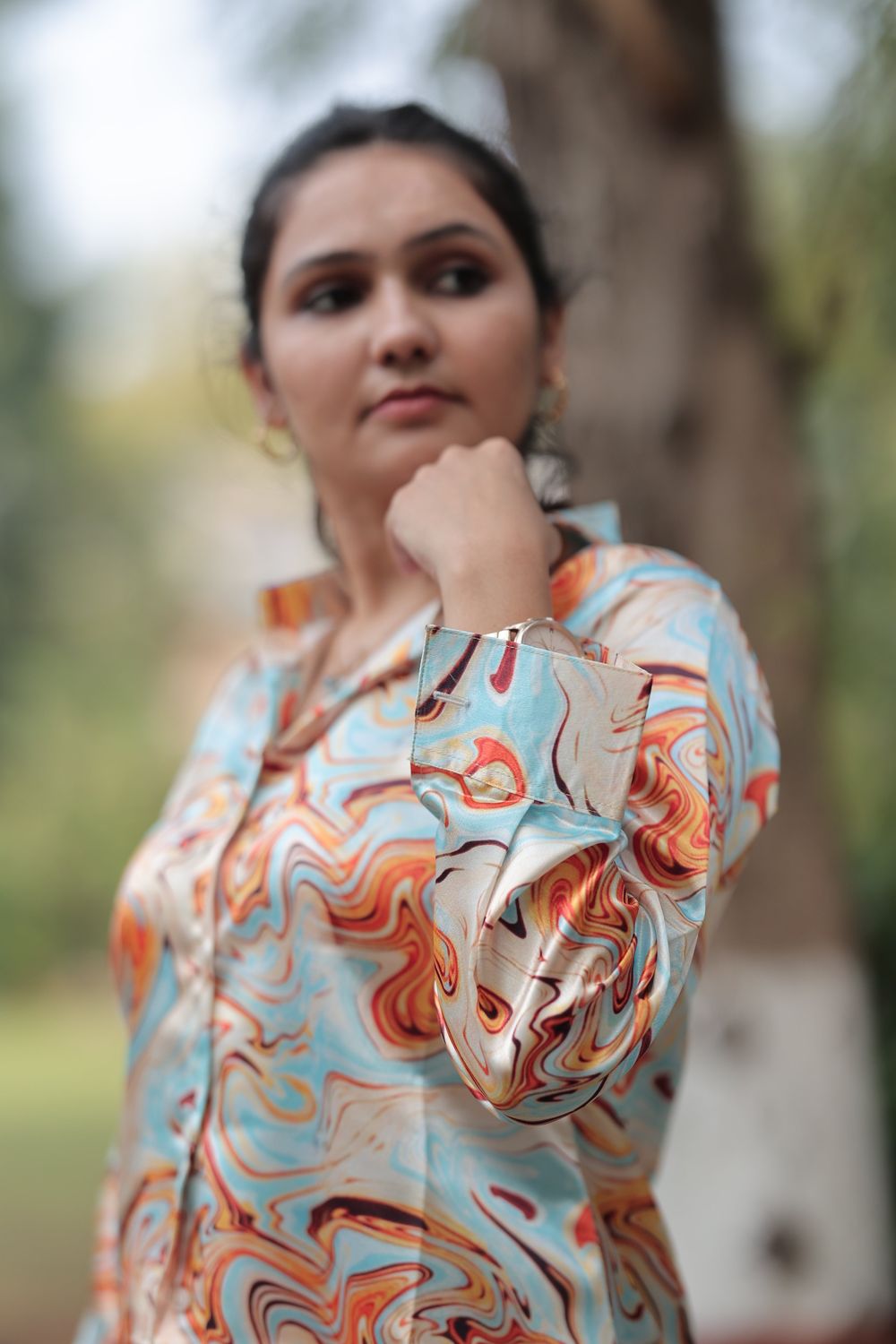 Sania Modal Satin Shirt image 6