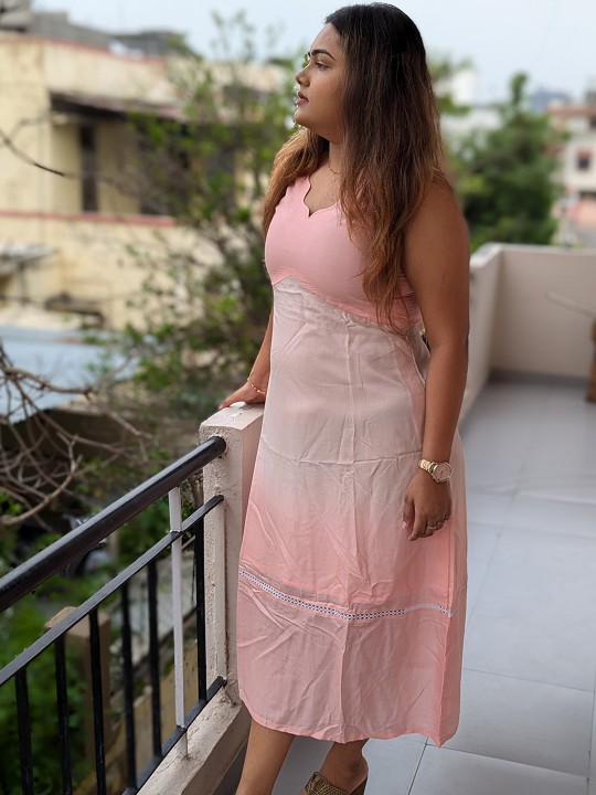 Ombre Muslin Dress image 10