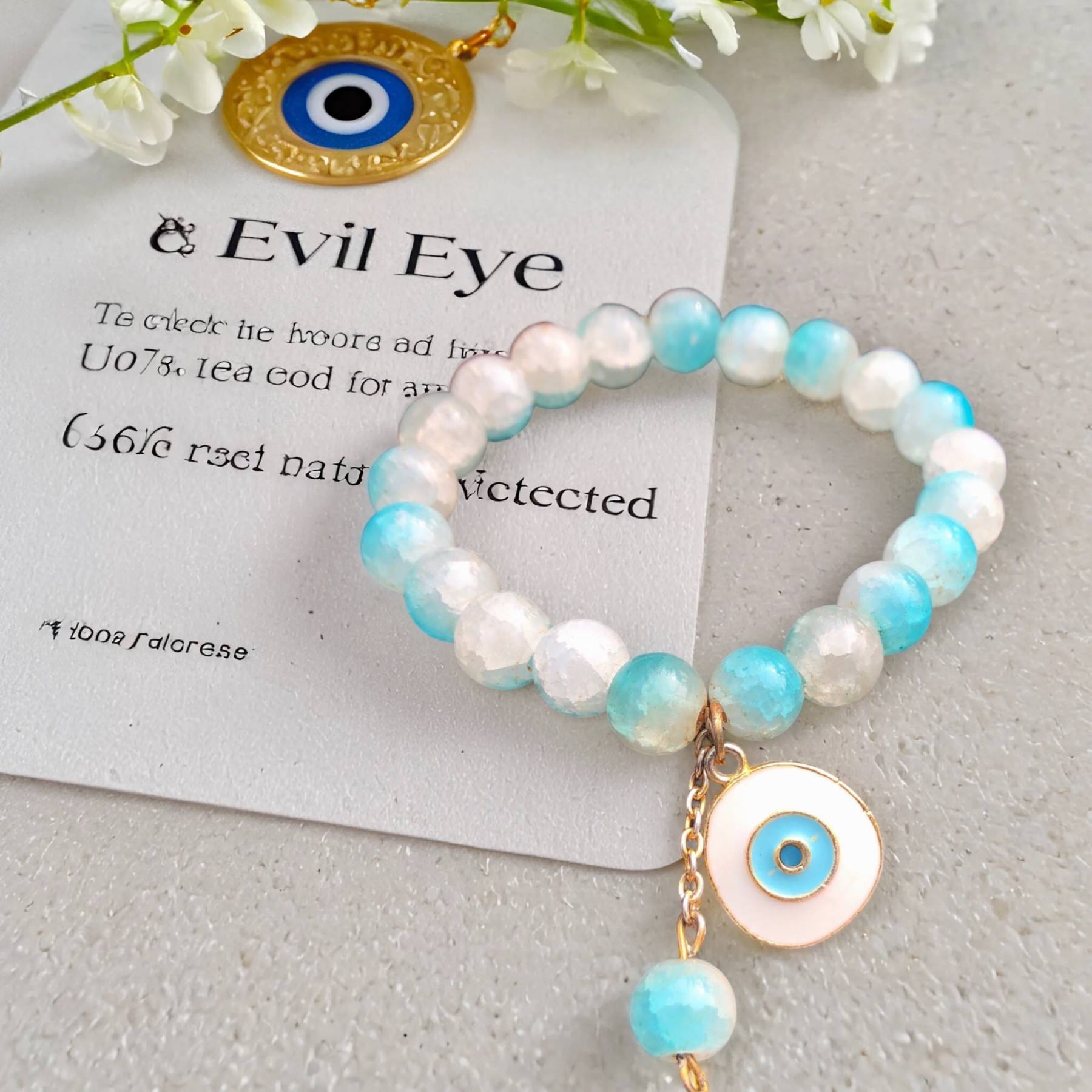 Ocean Eye - Evil Eye Charm Bracelet image 2