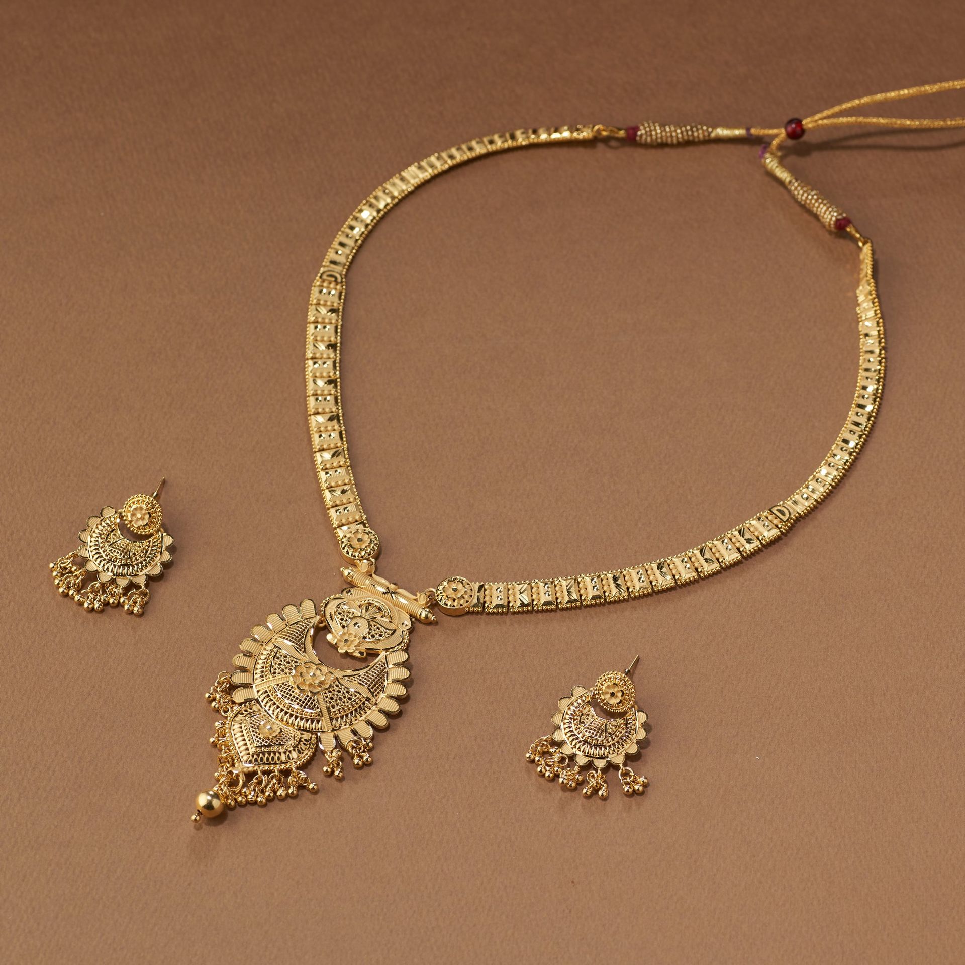Gold Replica Rani Har Necklace Set | Rumika By Tilloma