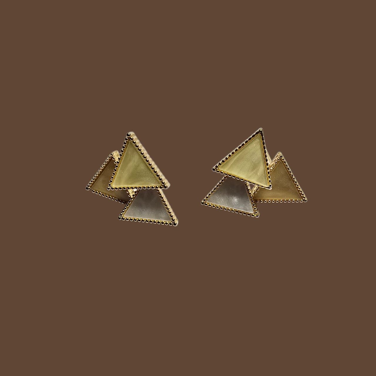 Floral & Geometric Anti-tarnish Earrings Combo (SET Of 2 Pairs) image 3