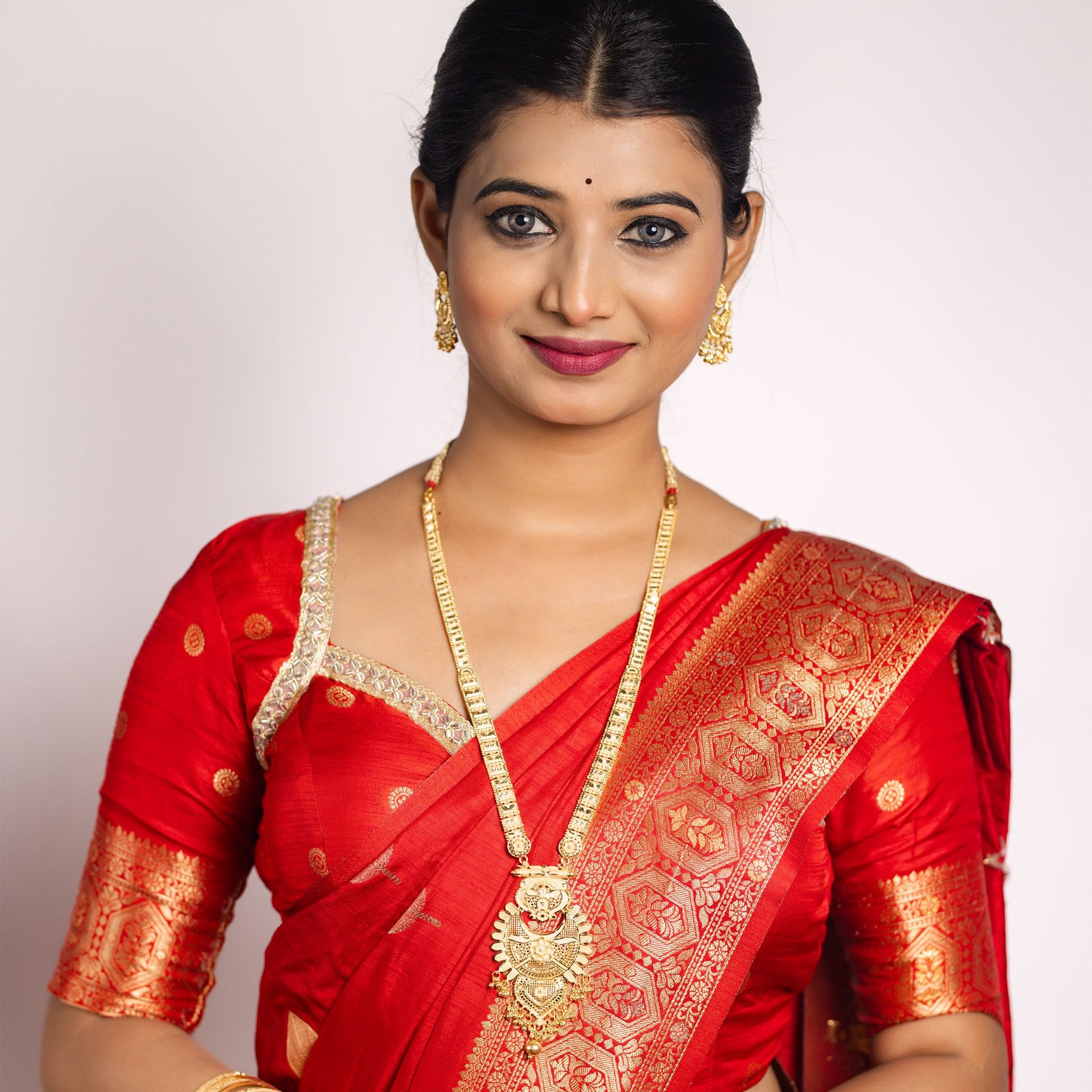 Gold Replica Rani Har Necklace Set | Rumika By Tilloma image 4