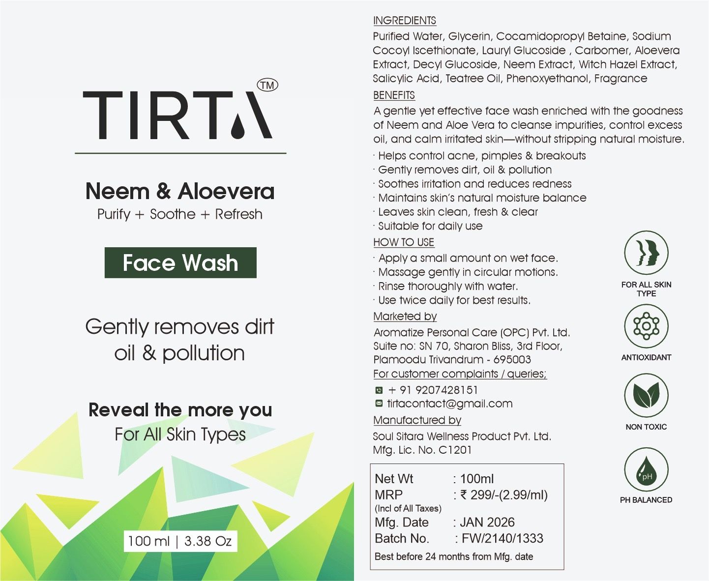 Neem & Aloevera Face Wash image 4