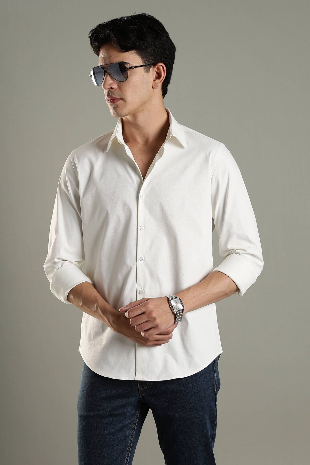 Active Casual Shirt - Pearl White image 8