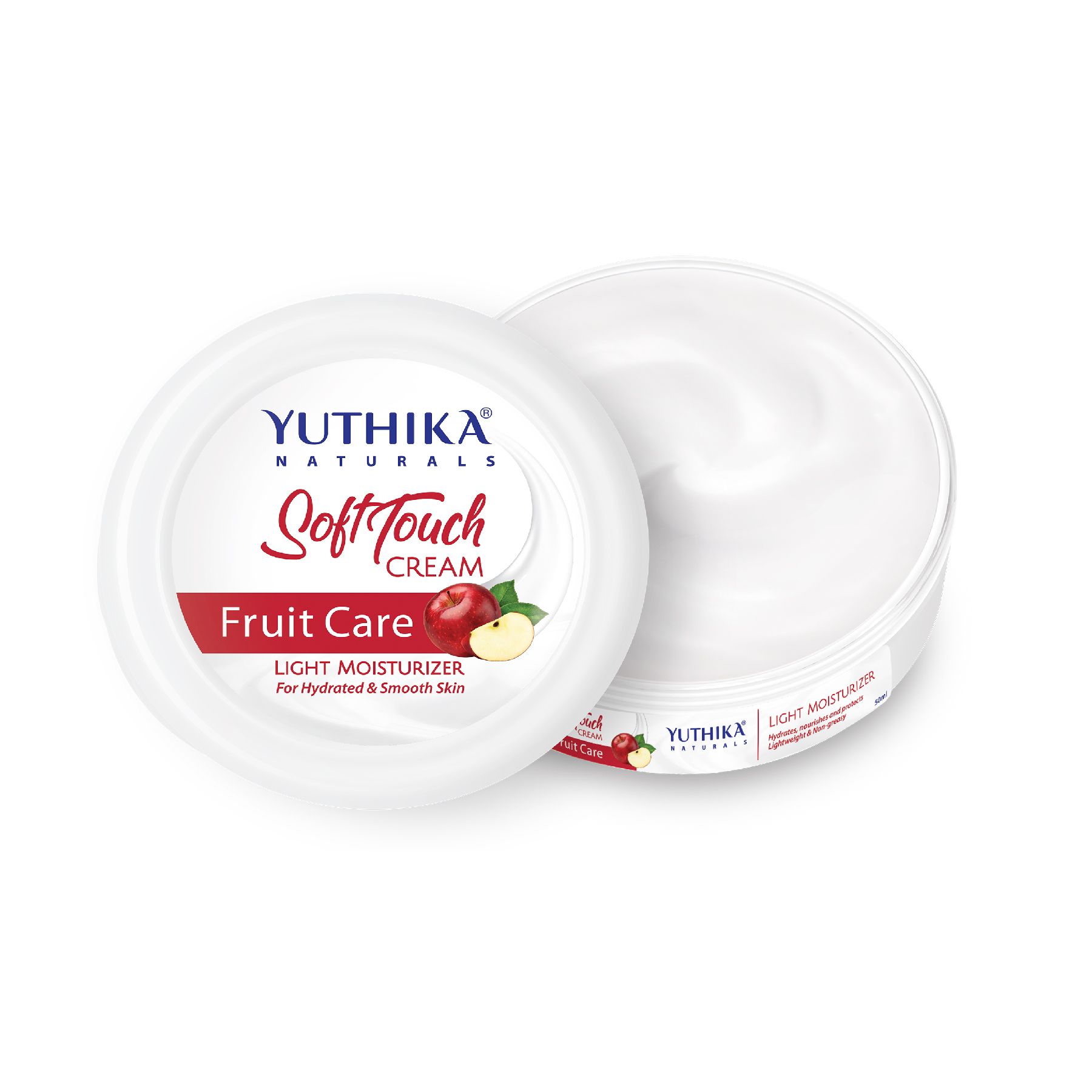 Yuthika Fruit Care Light Moisturizer Cream 200ML | Non Sticky, Instant Hydration, Deep Nourishment | For Face, Hand & Body | All Skin Types