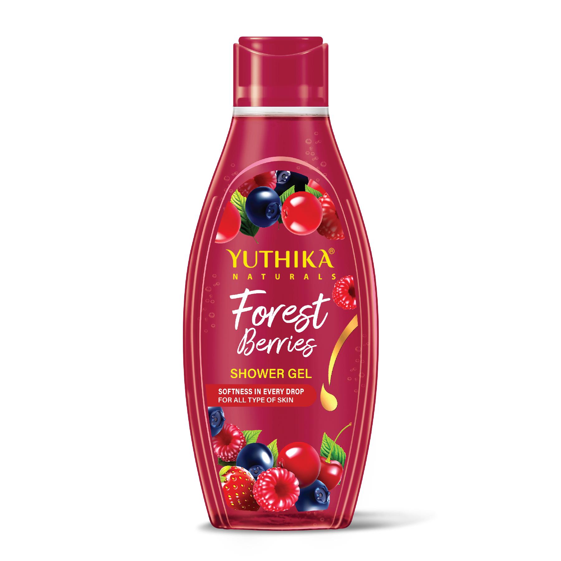 Yuthika Forest Berries Body Wash Shower Gel 250 Ml | Gentle Cleanser For Women & Men | Refreshing Fragrance | Suitable For All Skin Types | Daily Nourishing Bath Care