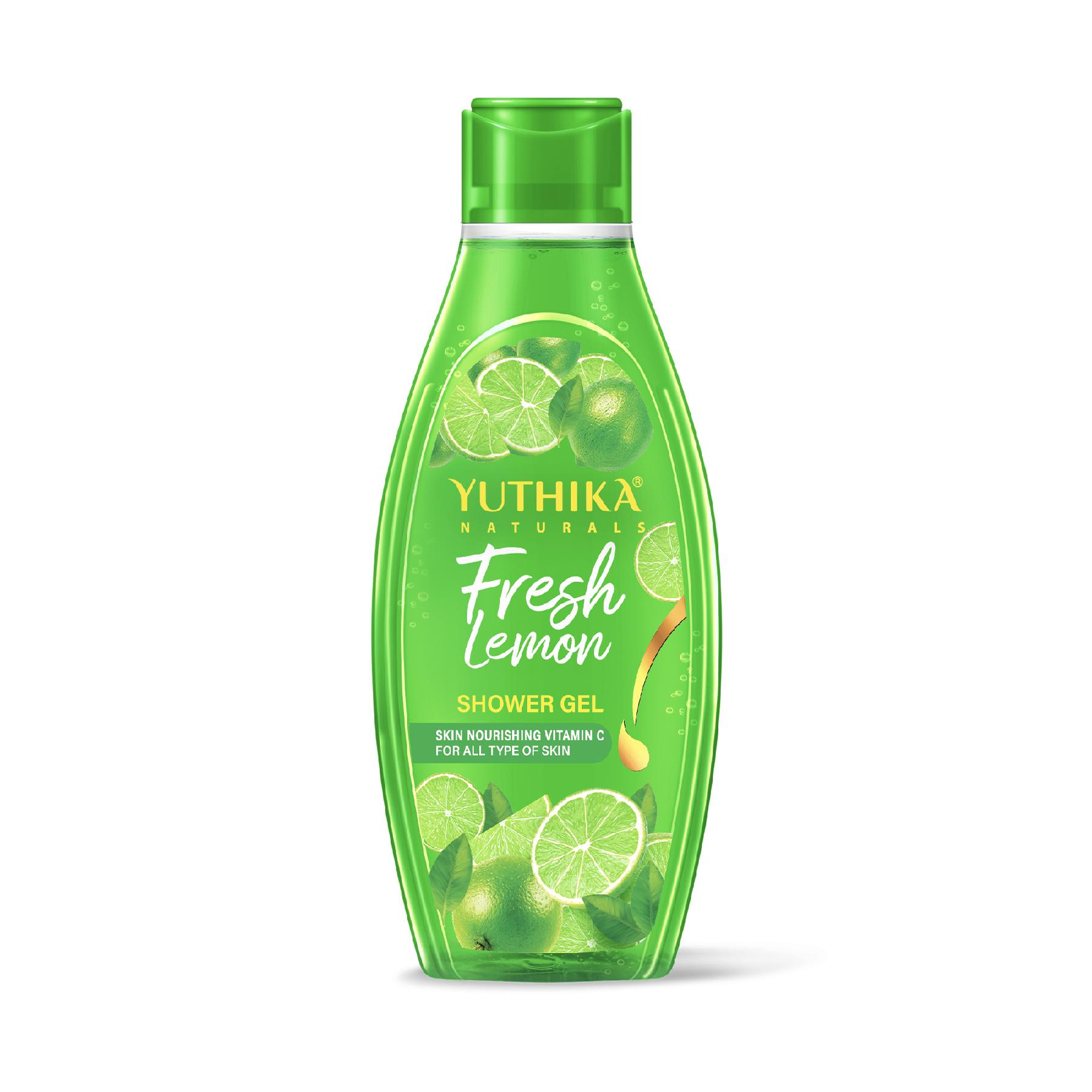 Yuthika Fresh Lemon Body Wash Shower Gel 250 Ml | Gentle Cleanser For Women & Men | Refreshing Fragrance | Suitable For All Skin Types | Daily Nourishing Bath Care